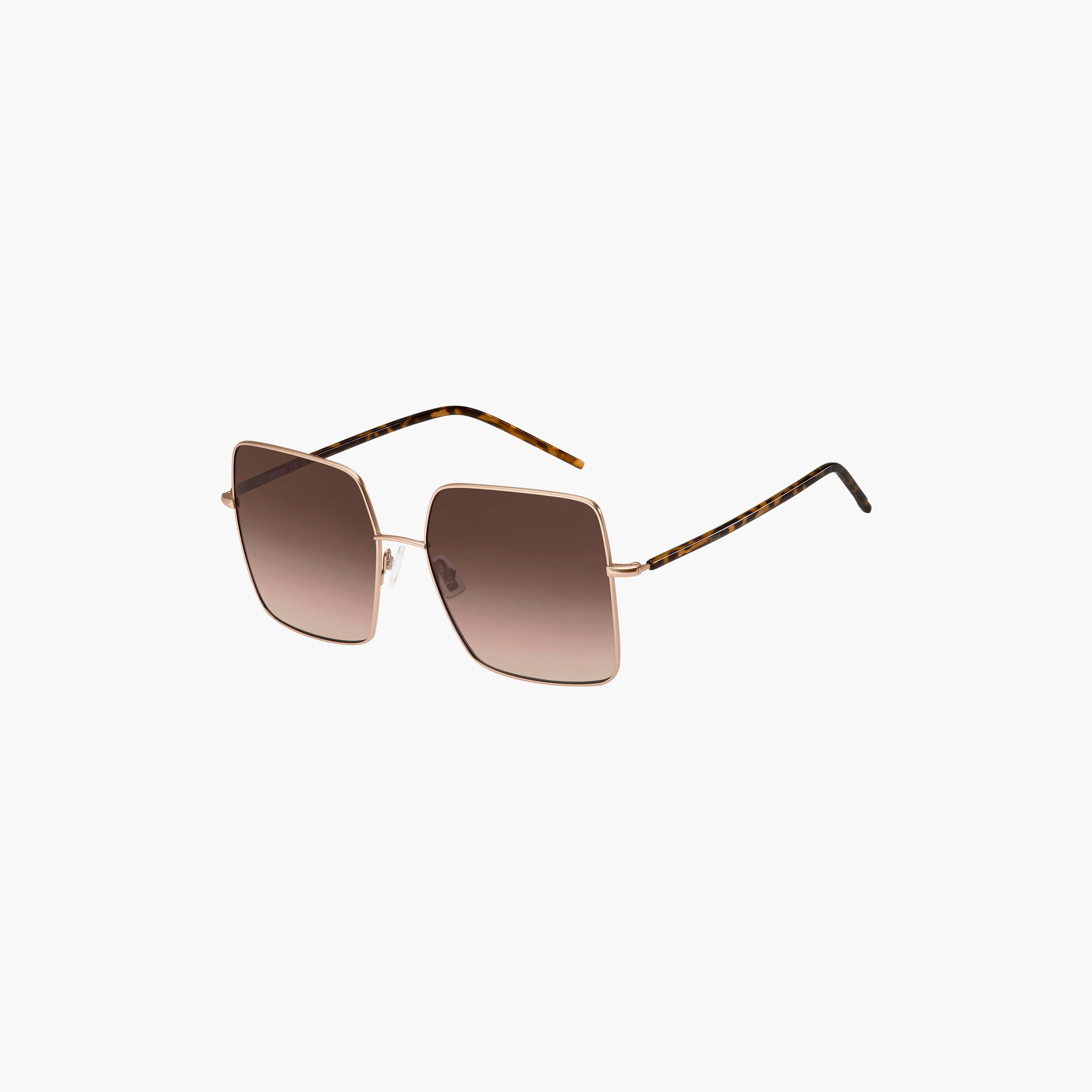 Hugo Boss Women's UV Protected Brown Shaded Lens 58 mm Square Sunglasses | 204878-women-sunglasses-image-1