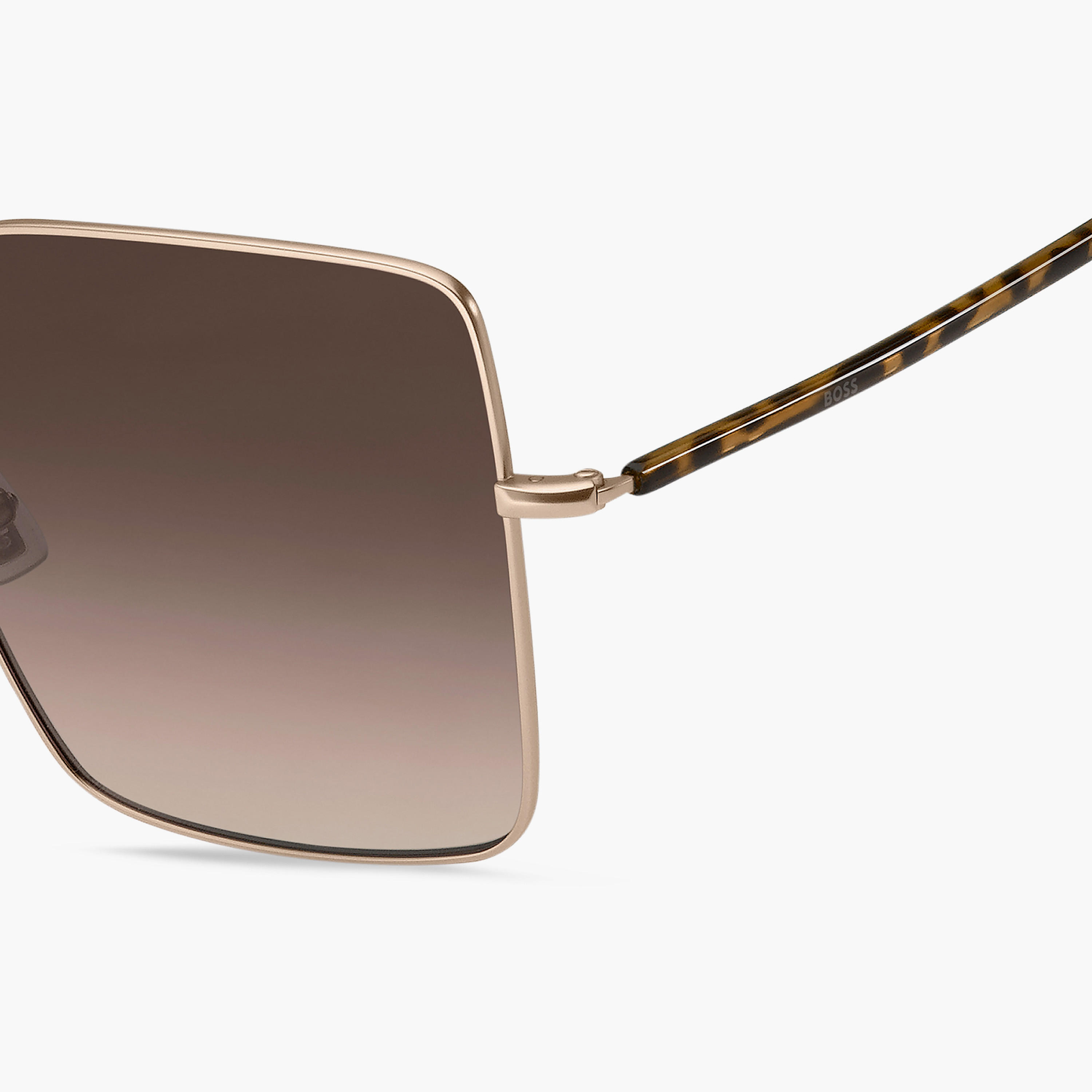 Hugo Boss Women's UV Protected Brown Shaded Lens 58 mm Square Sunglasses | 204878-women-sunglasses-image-4