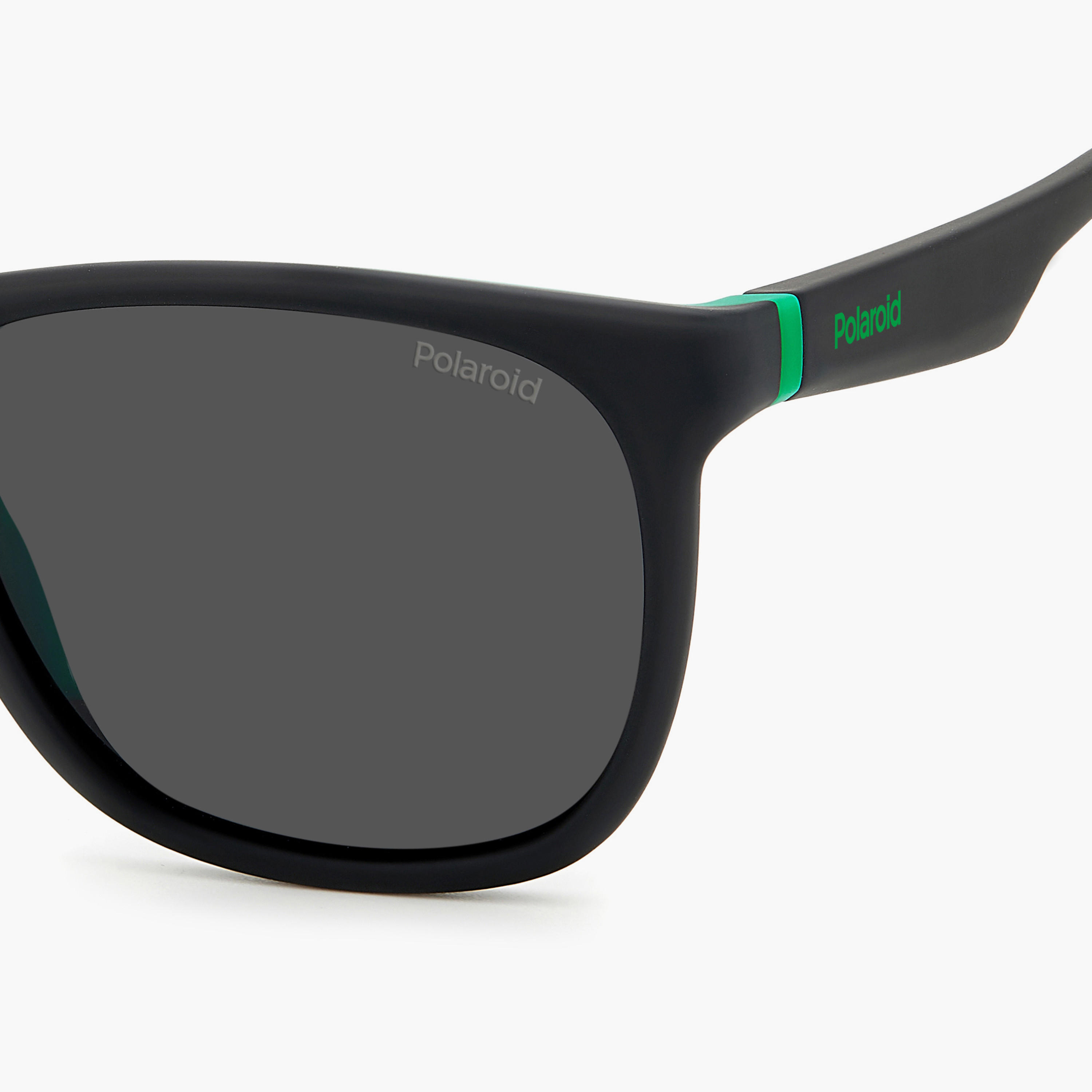 Polaroid Unisex Polarized and UV Protected Grey Lens 55 mm Square Sunglasses | 205717-men-sunglasses-image-5