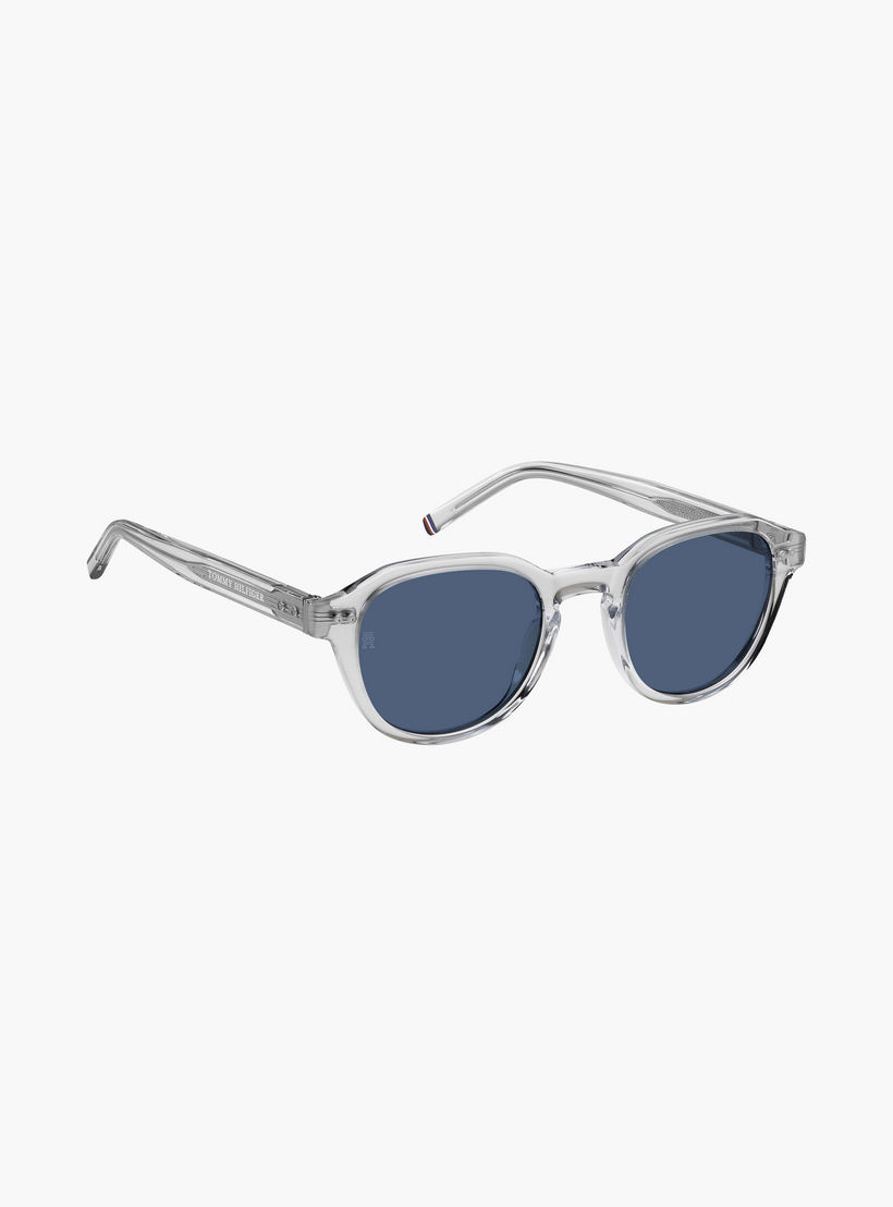 Tommy Hilfiger Men UV Protected Blue Lens 49 mm Round Sunglasses | TH 1970/S-men-sunglasses-image-2