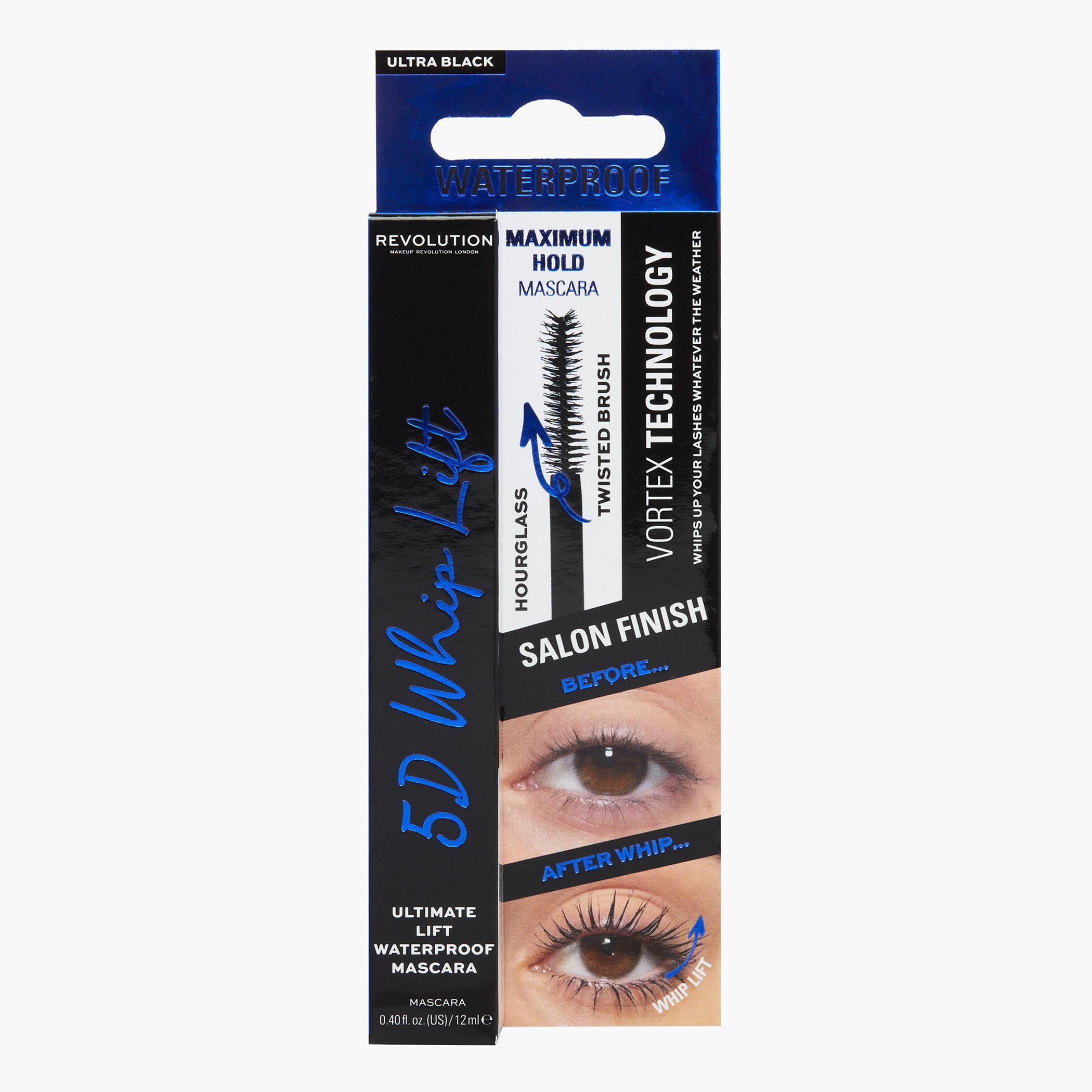 Makeup Revolution 5D Whip Lift Waterproof Mascara - 12 ml-beautyandpersonalcare-makeup-eyes-mascaras-image-1