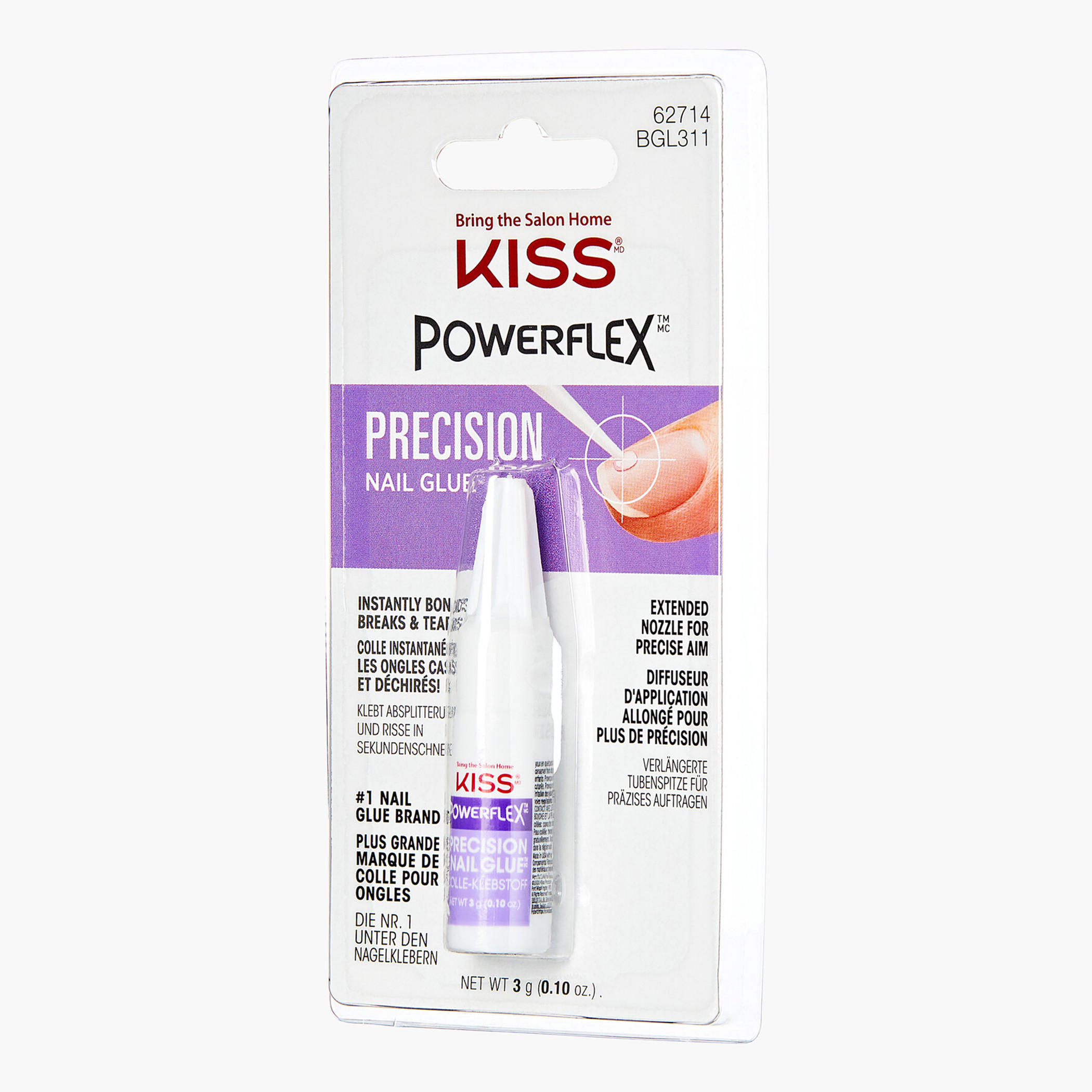 Kiss Cosmetics Powerflex Precision Nail Glue - 3 gms-beautyandpersonalcare-makeup-nails-nailtools-image-2