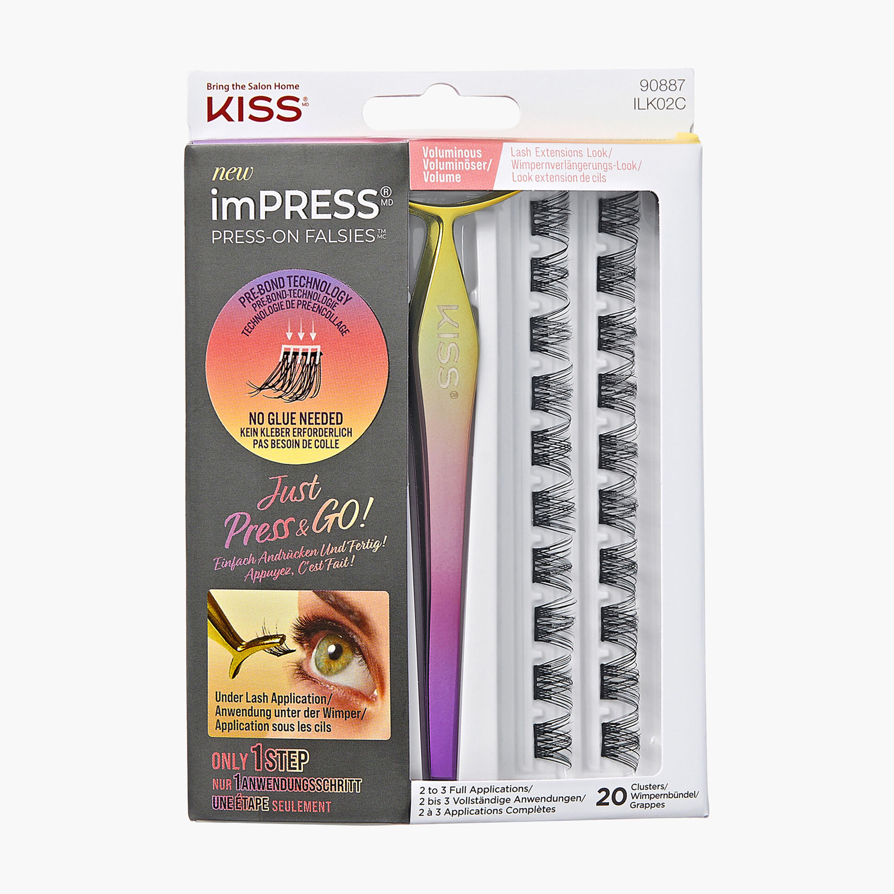 رموش صناعية إمبريس تثبت بالضغط من كيس كوزماتيكس-beautyandpersonalcare-makeup-eyes-falselashes-image-1