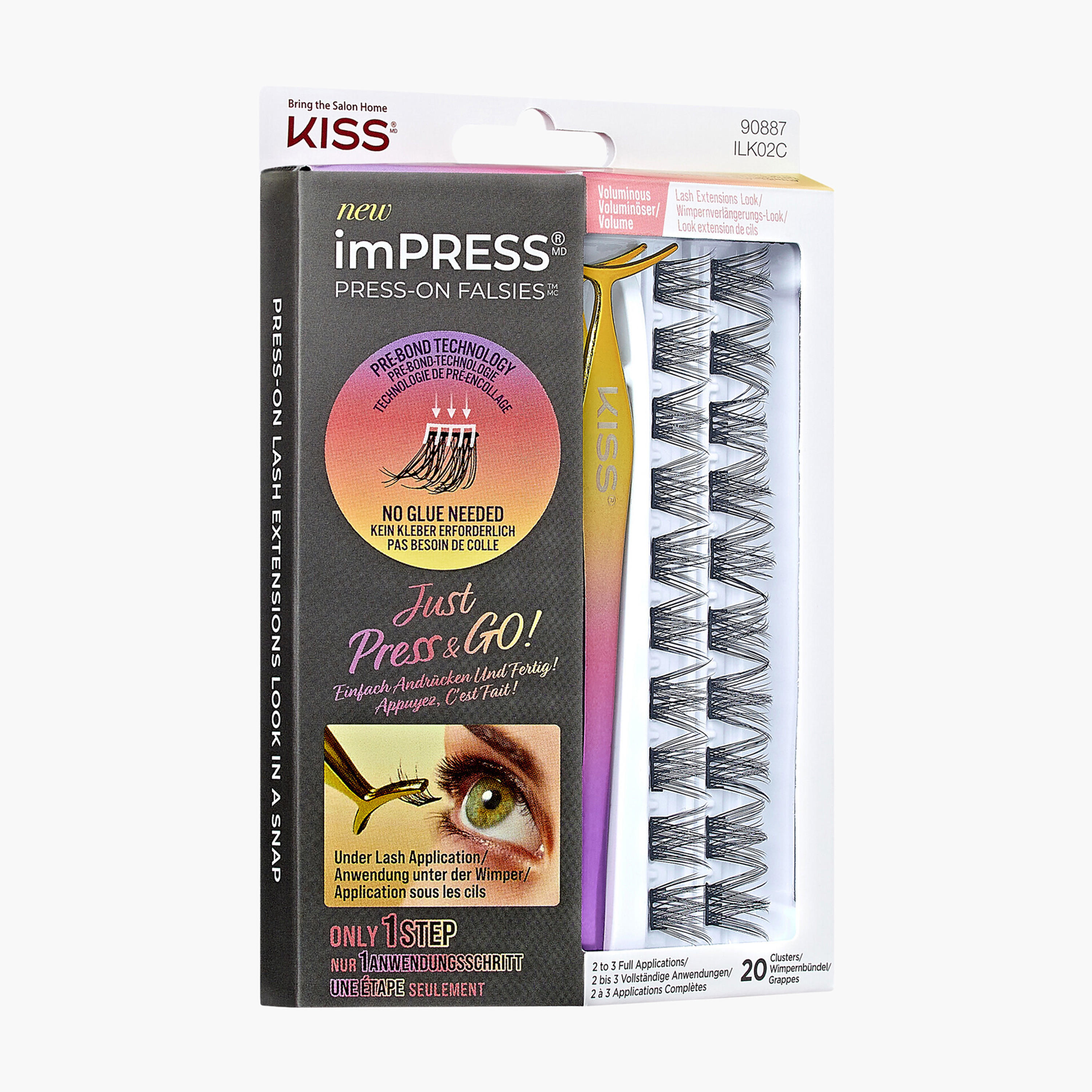 رموش صناعية إمبريس تثبت بالضغط من كيس كوزماتيكس-beautyandpersonalcare-makeup-eyes-falselashes-image-2