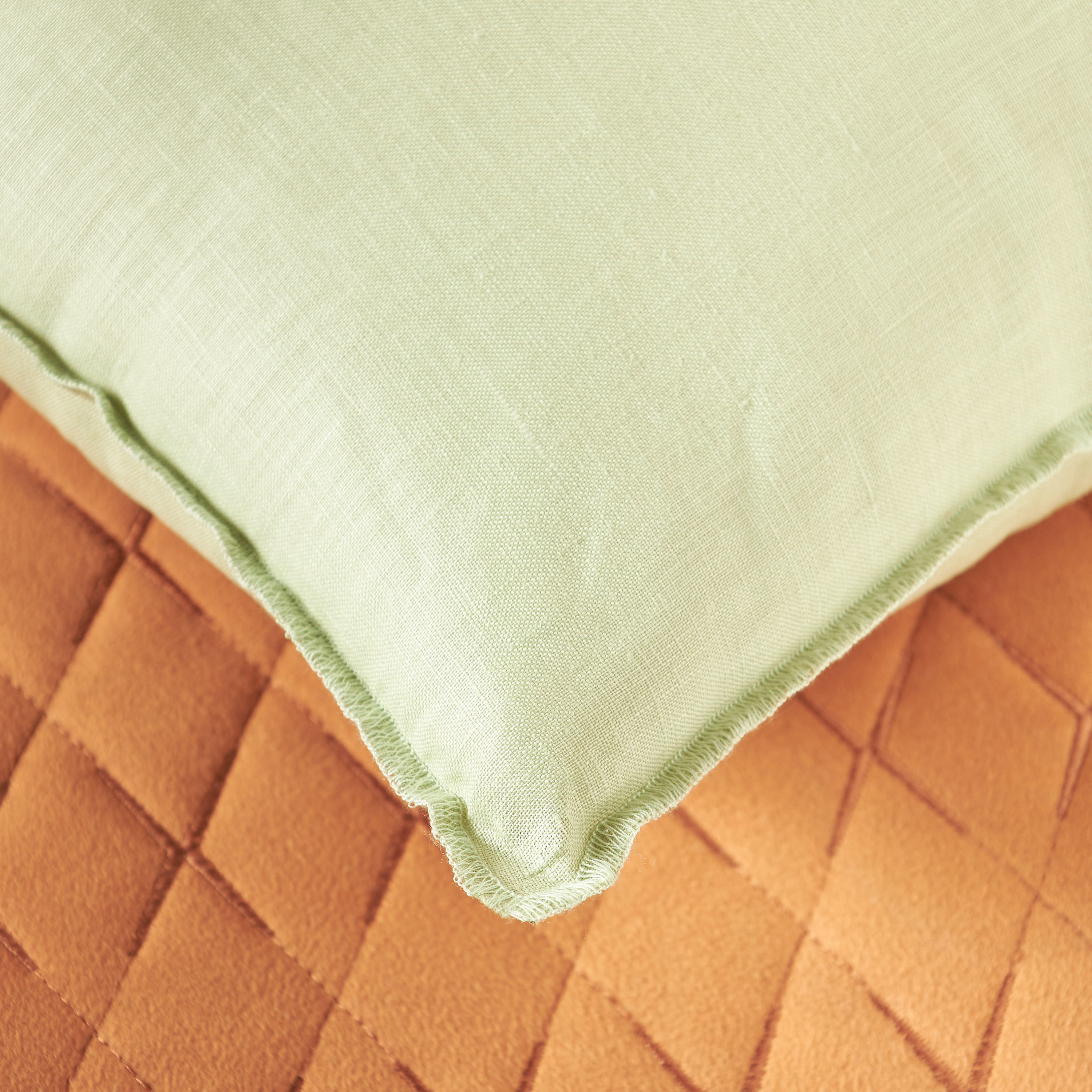 Textured Cushion with Fringe Detail - 45x45 cms-household-cushionsandthrows-filledcushions-decorativecushions-image-3