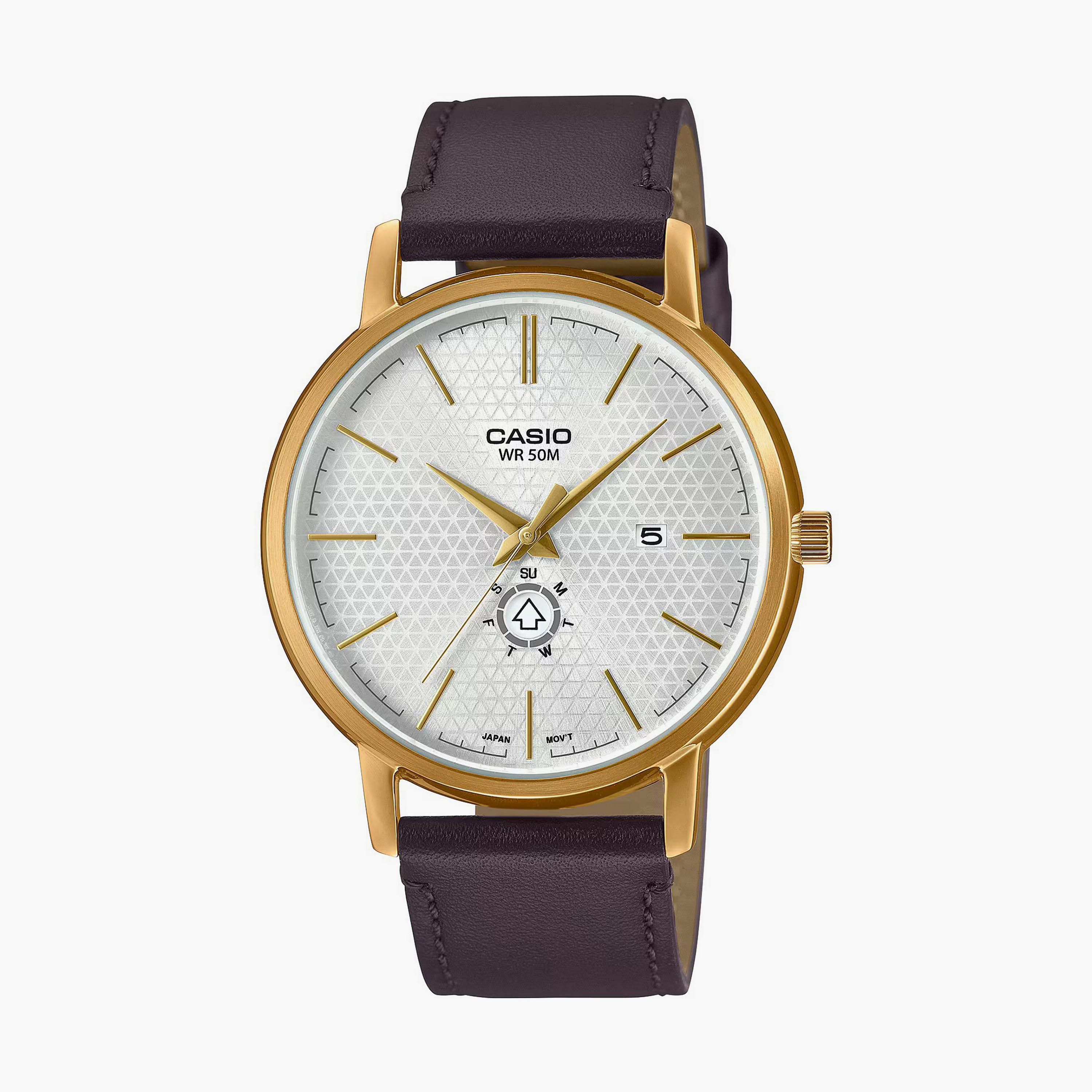 JXL05T15I - ساعة انالوج من اوماكس للنساء بمينا ذهبي مع سوار بني -men-watchesandjewellery-watches-image-1