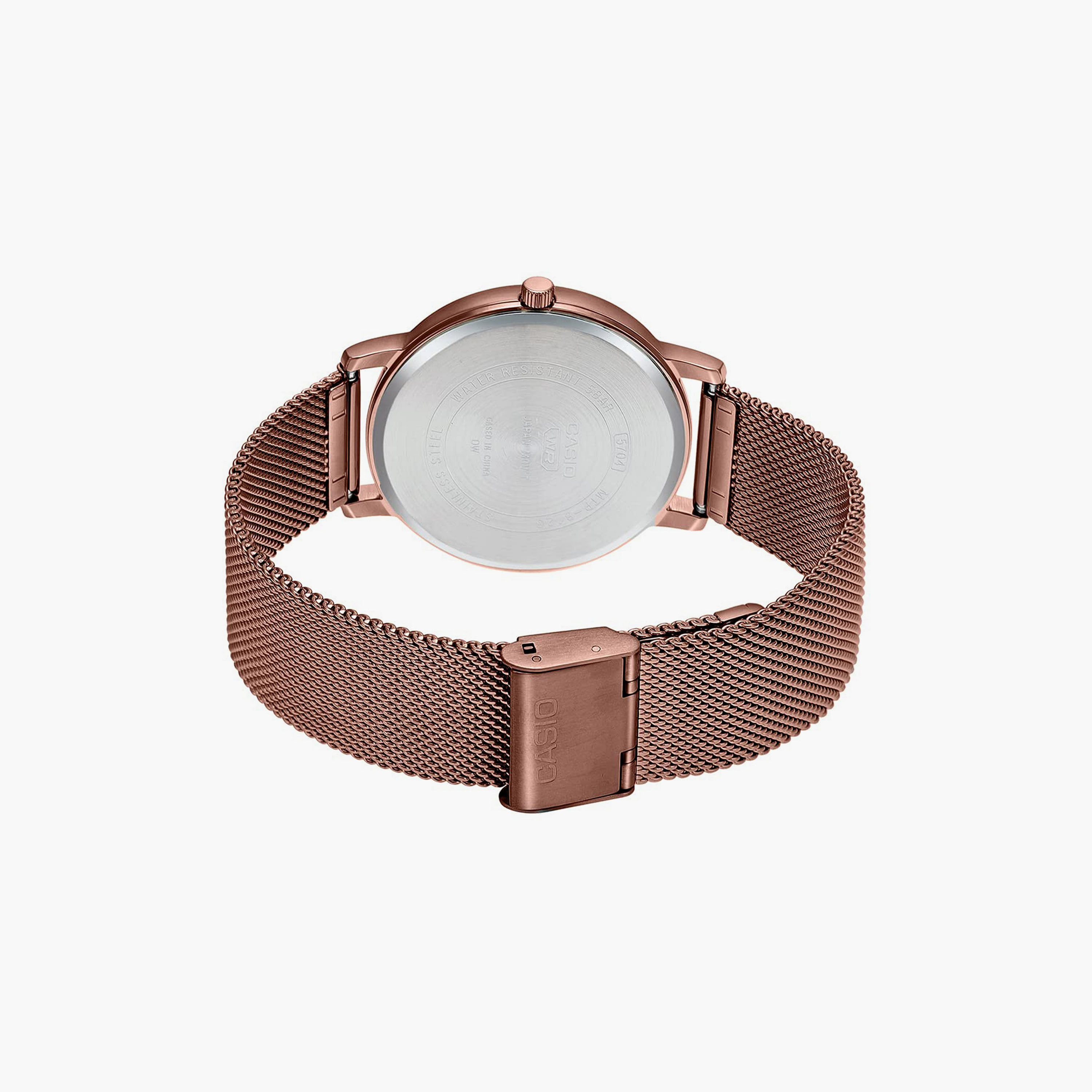 Casio Men Copper Analog Stainless Steel Strap Watch | MTP-B125MR-8AVDF-men-watchesandjewellery-watches-image-3