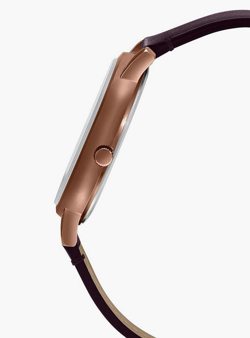 JXL07C85I - ساعة انالوج من اوماكس للنساء بمينا ذهبي وردي مع سوار بني -men-watchesandjewellery-watches-image-2
