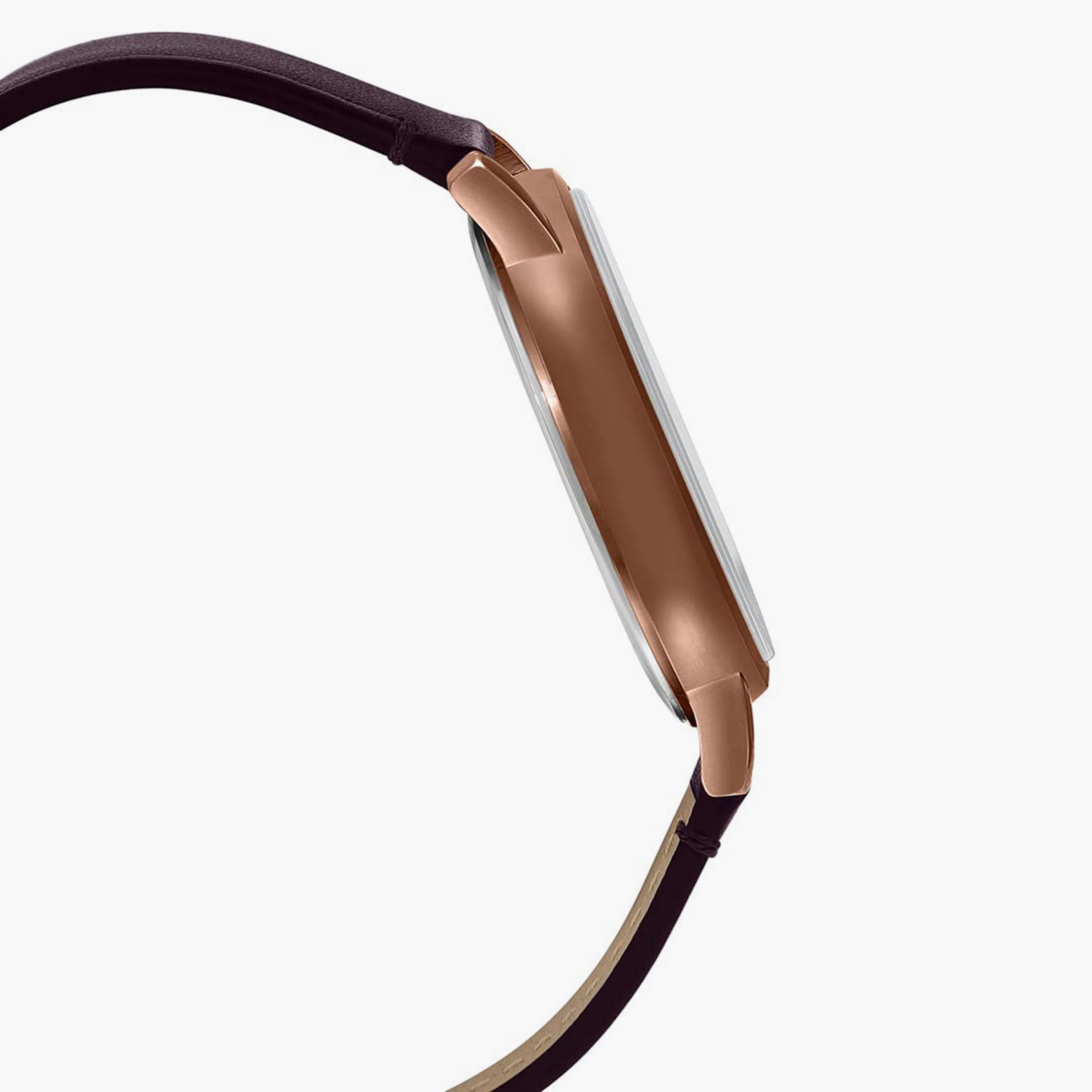 JXL07C85I - ساعة انالوج من اوماكس للنساء بمينا ذهبي وردي مع سوار بني -men-watchesandjewellery-watches-image-4