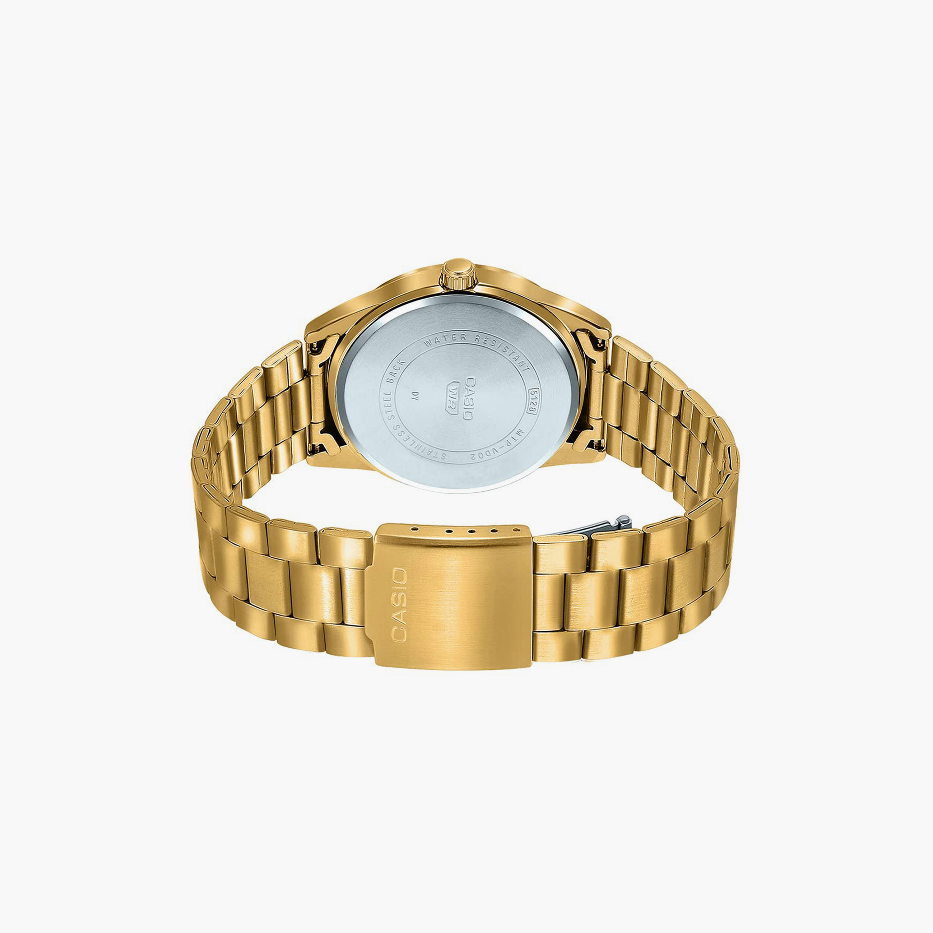 MTP-VD02G-1EUDF | ساعة أنالوج ذهبية بسوار ستانلس ستيل من كاسيو للرجال-men-watchesandjewellery-watches-image-2