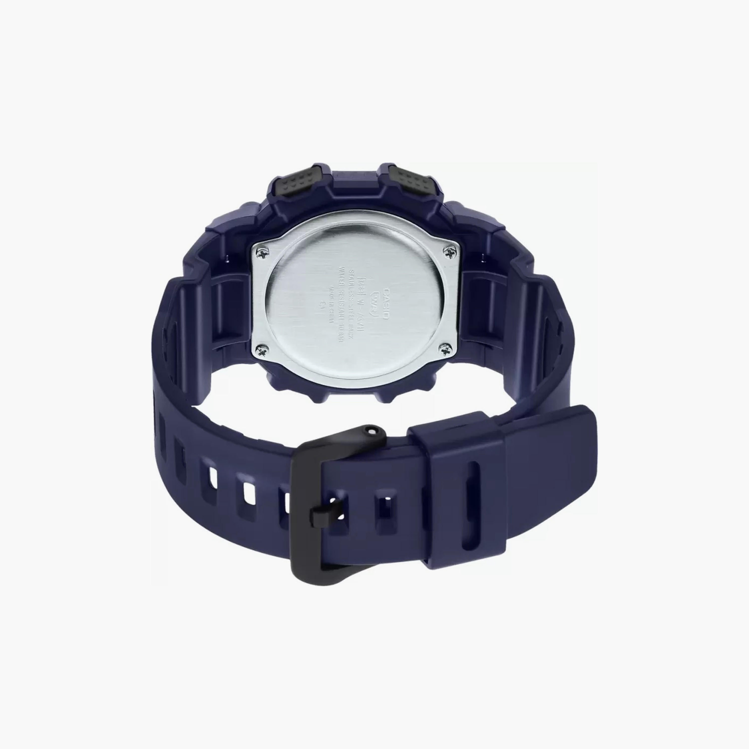 Casio Men Blue Digital Silicone Strap Watch | W-737H-2AVDF | 46 MM-men-watchesandjewellery-watches-image-3