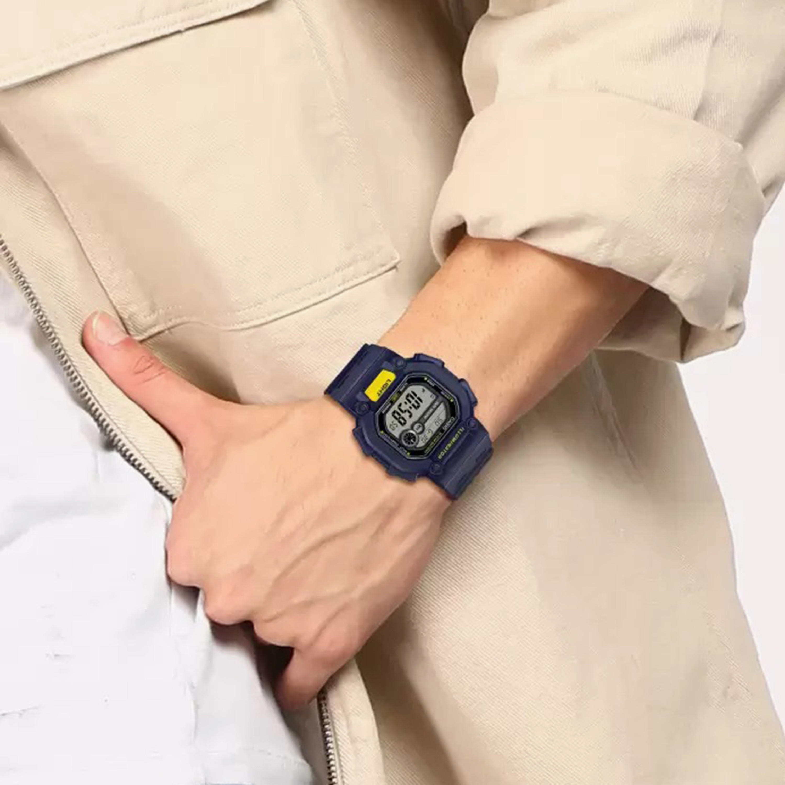 Casio Men Blue Digital Silicone Strap Watch | W-737H-2AVDF | 46 MM-men-watchesandjewellery-watches-image-5