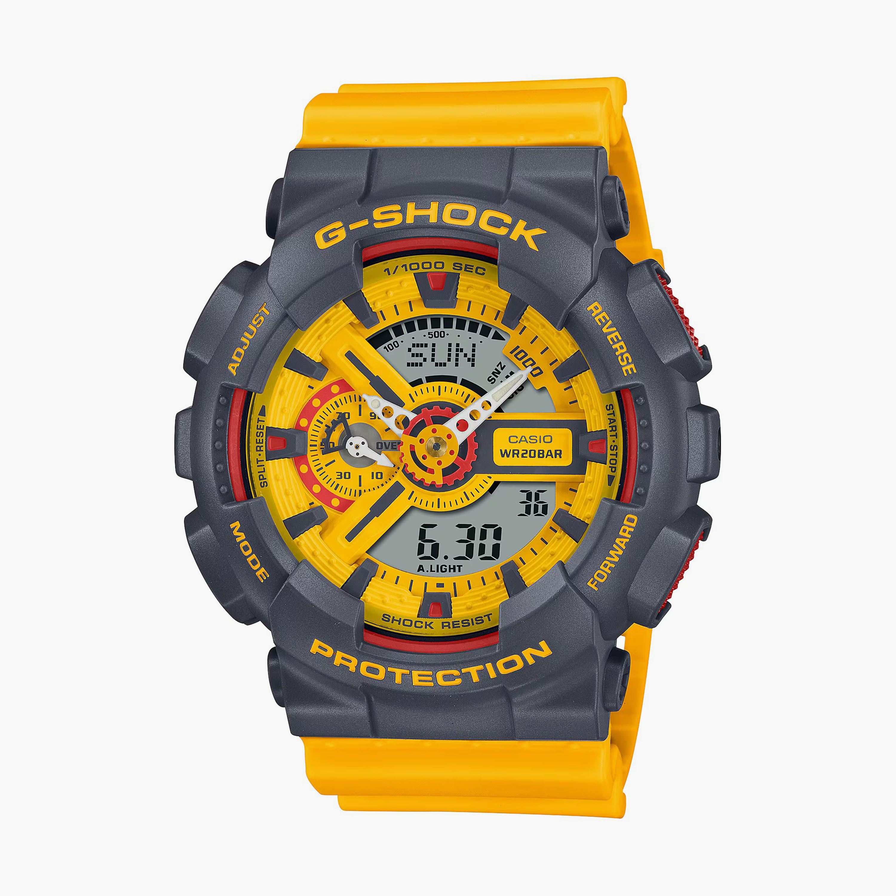 G-Shock Unisex Yellow Analog-Digital Silicone Strap Watch | GMA-S110Y-9ADR | 46 MM-men-watchesandjewellery-watches-image-1
