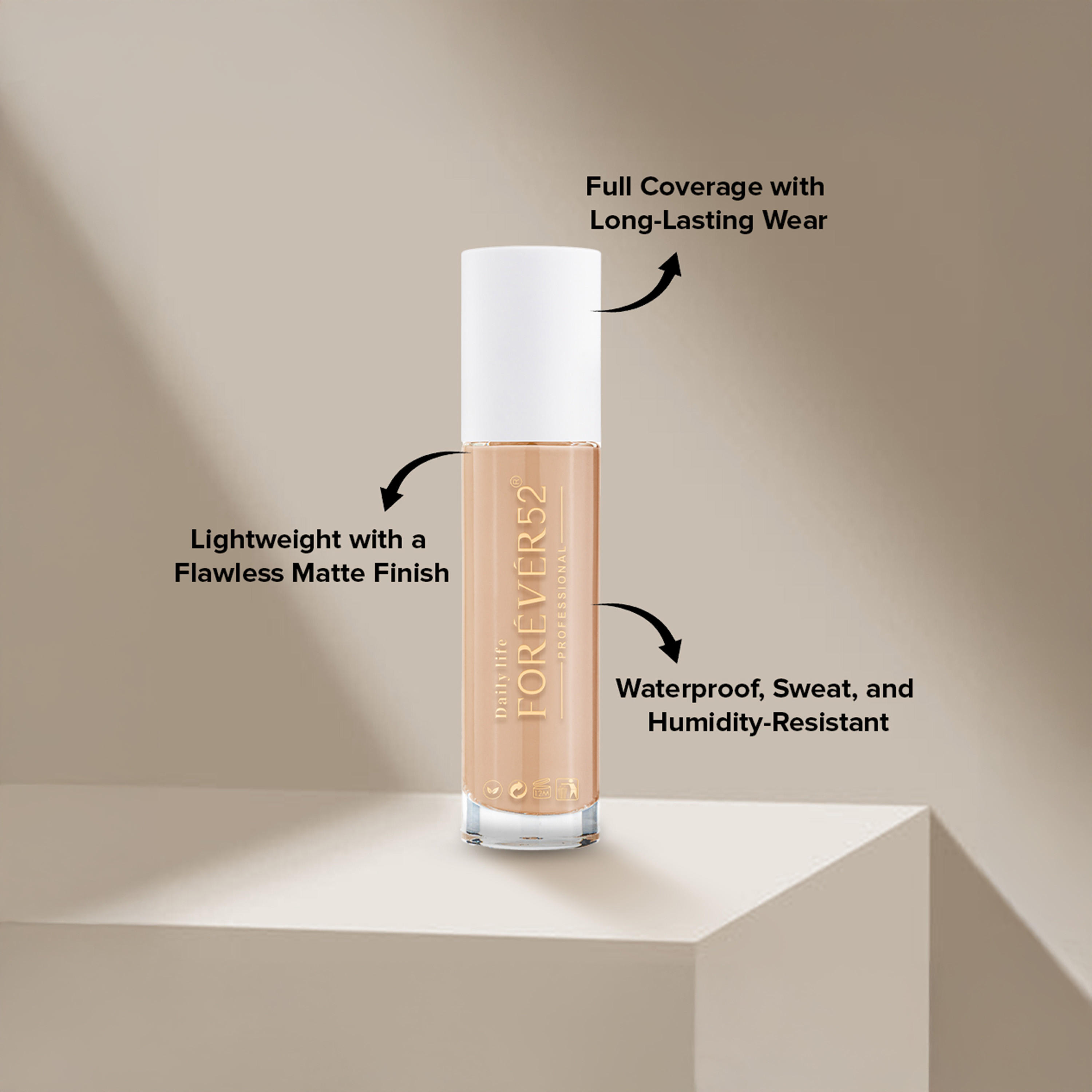 Daily life FOREVER52 Professional Luxe Matte Liquid Foundation - 30 ml-beautyandpersonalcare-makeup-face-foundations-image-2