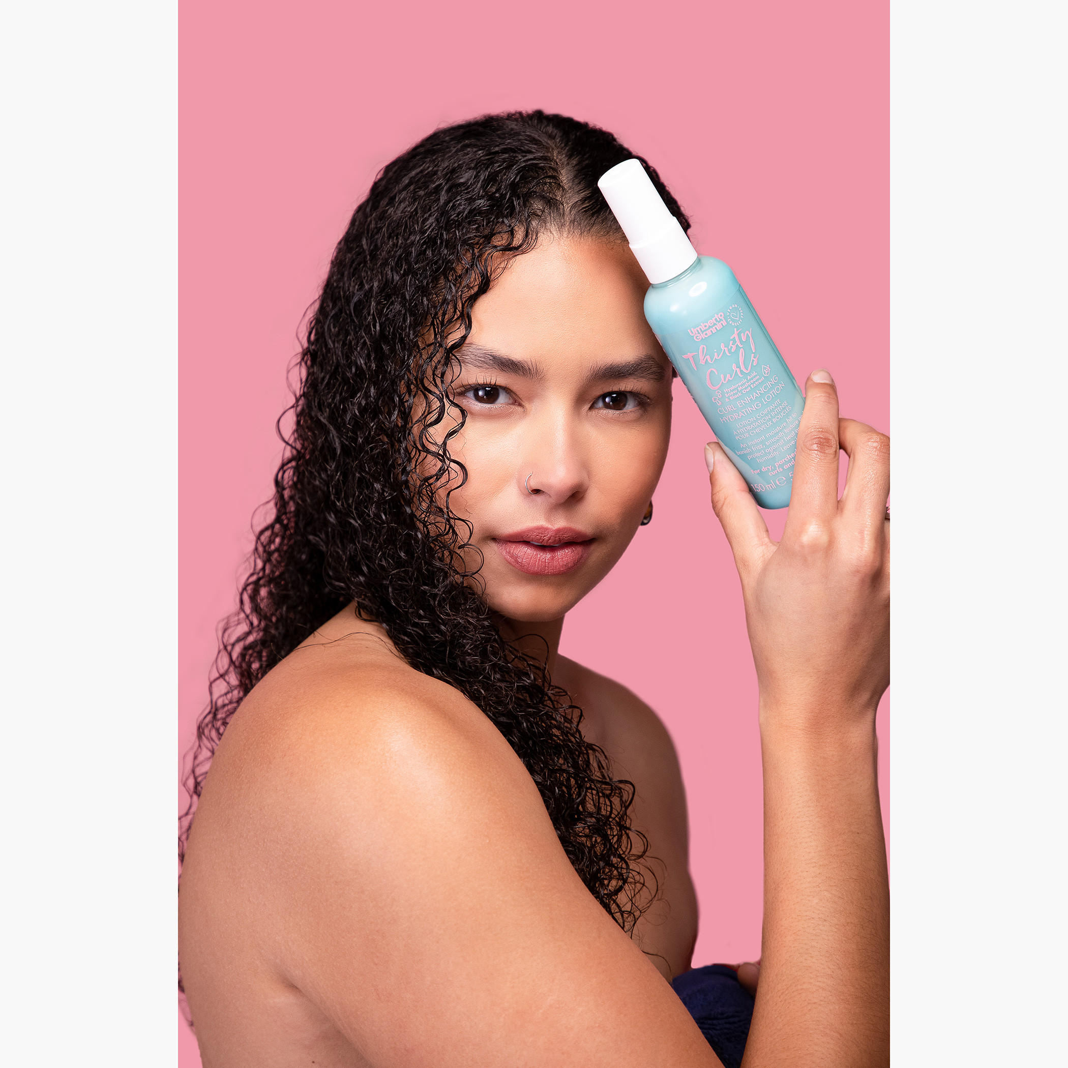 Umberto Giannini Thirsty Curls Styling Lotion - 150 ml-beautyandpersonalcare-hair-haircare-hairmasksandcreams-image-2