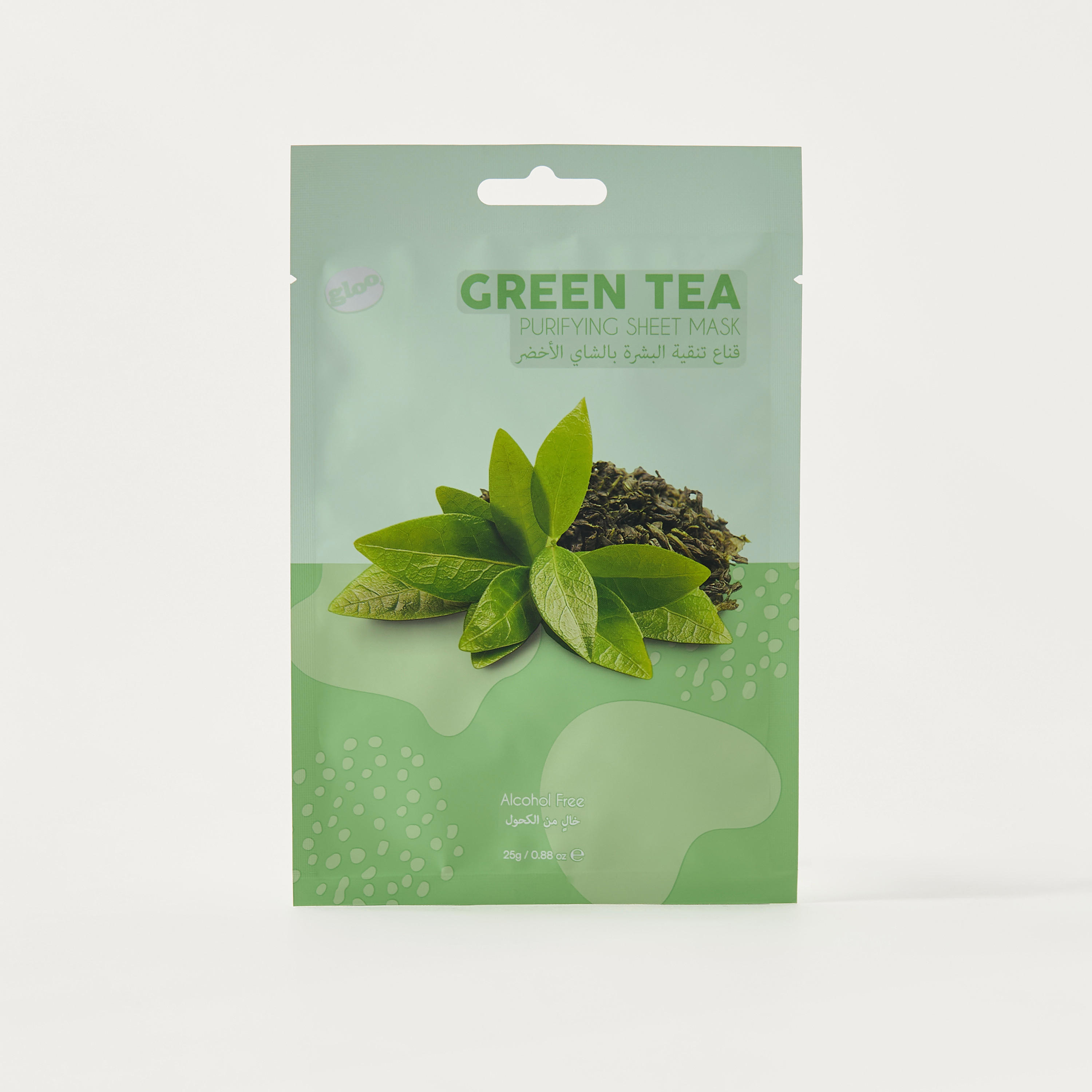 GLOO Green Tea Purifying Sheet Mask - 25 gms-beautyandpersonalcare-kbeauty-skin-masks-sheetmask-image-1