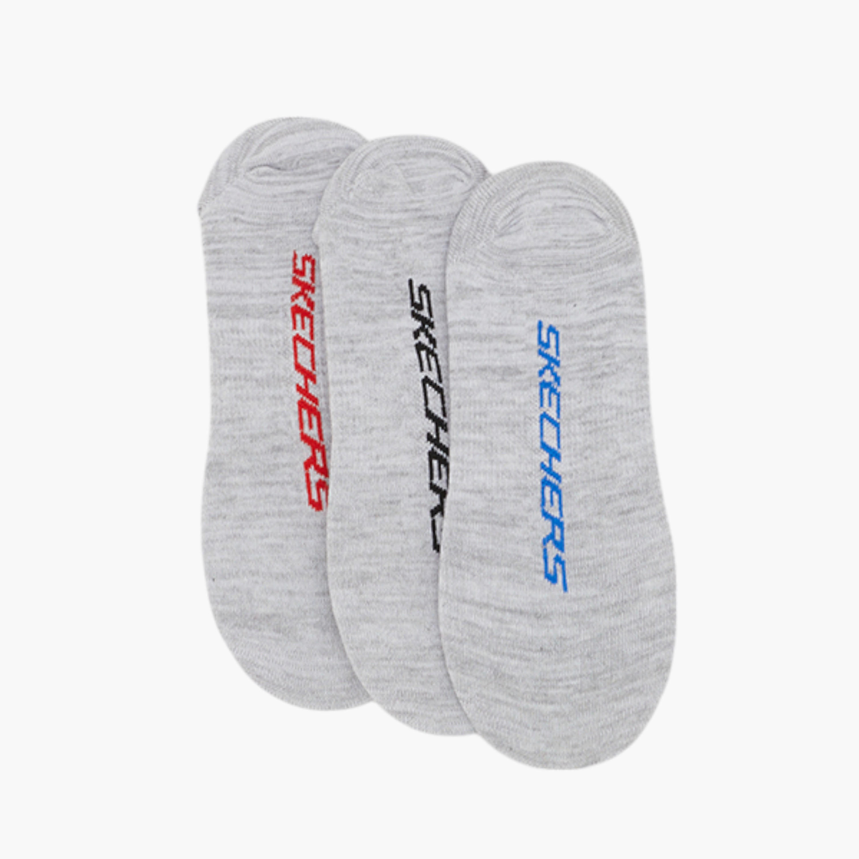 Skechers Stripes No Show Socks - Set of 3-men-socks-image-2
