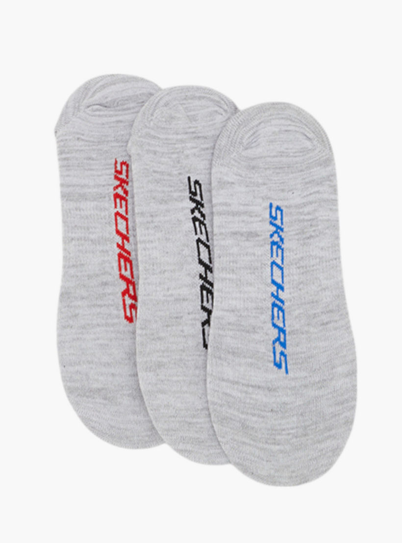 Skechers Stripes No Show Socks - Set of 3-men-socks-image-2
