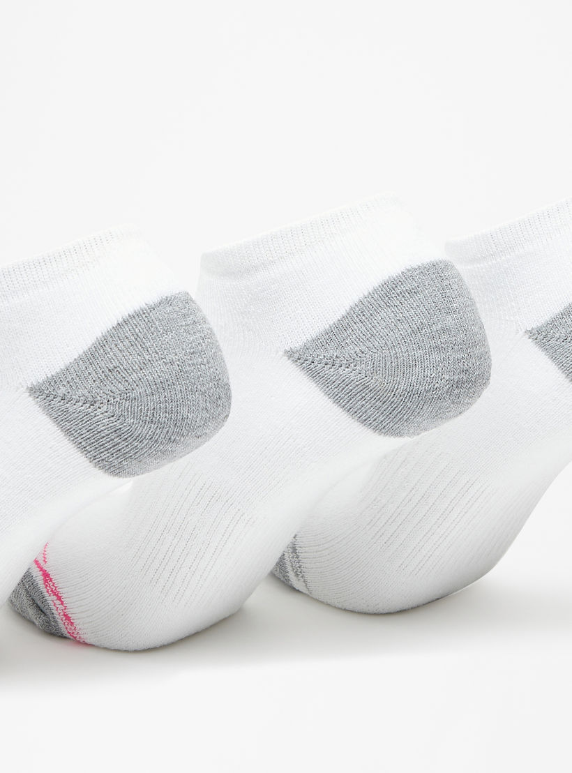 Skechers Logo Print Ankle Length Socks - Set of 3-women-socksandstockings-image-3