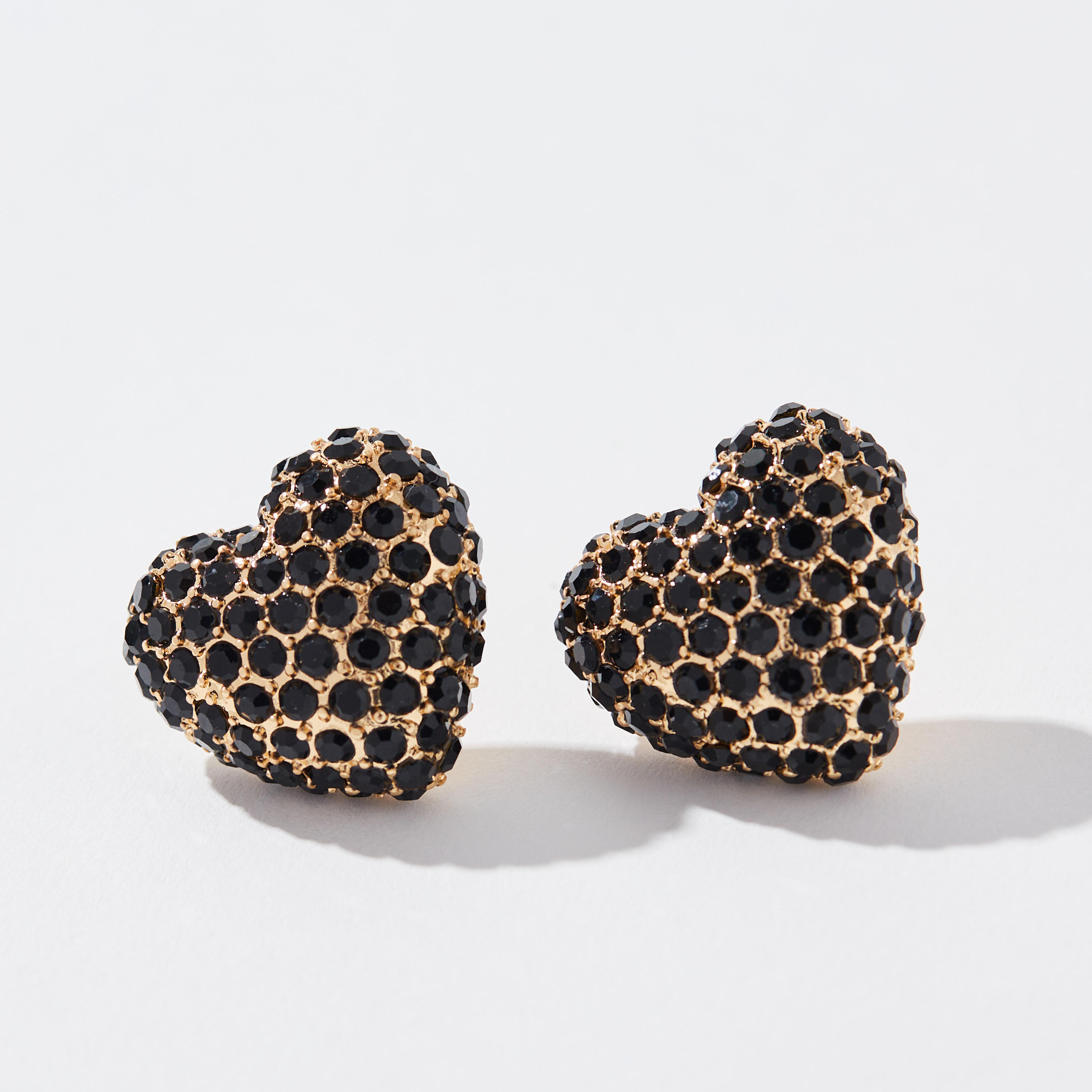 Embellished Heart Stud Earrings with Pushback Closure-women-watchesandjewellery-jewellery-earrings-image-3