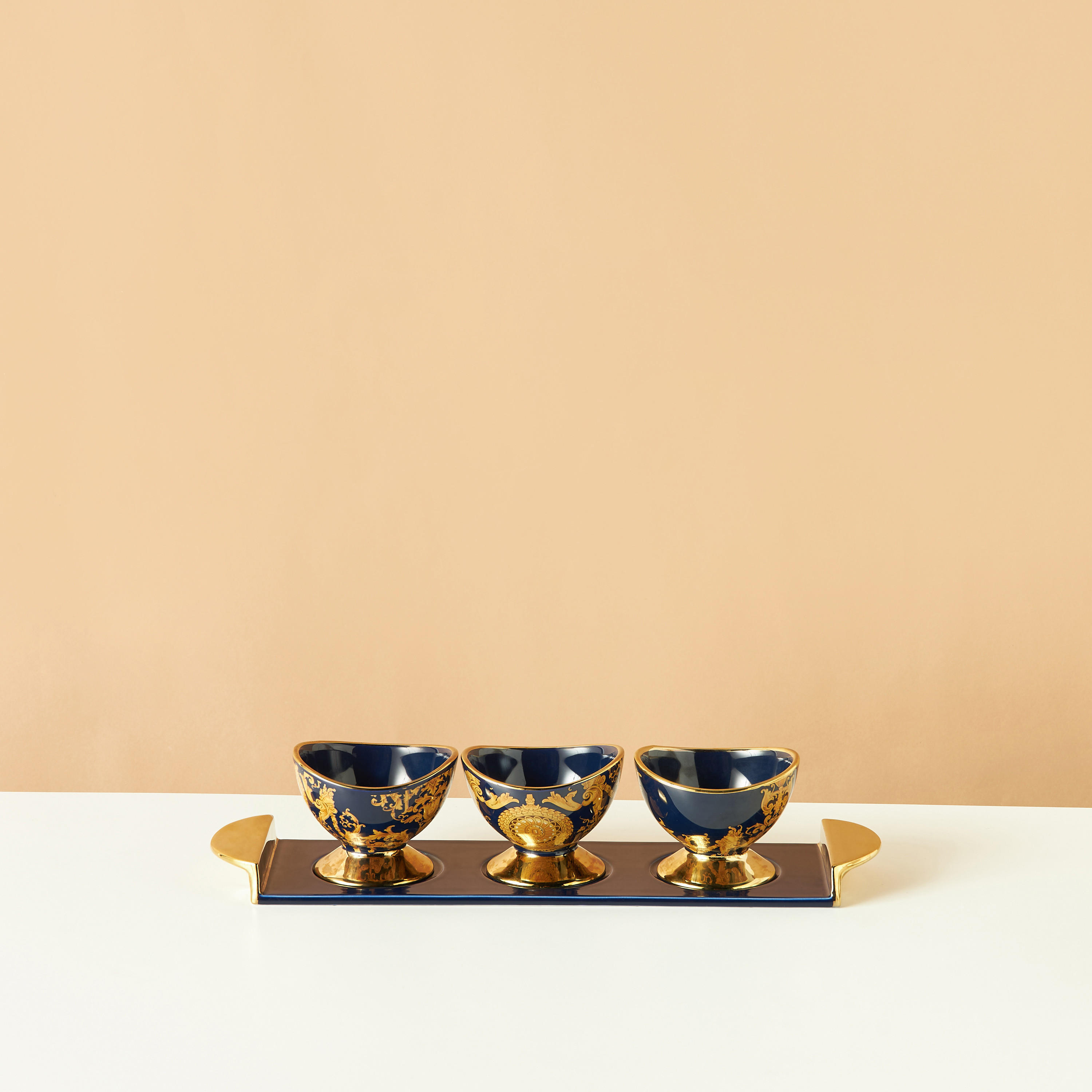 Gia Como 4-Piece Porcelain Bowl and Tray Set-household-dining-dinnerware-bowls-image-2
