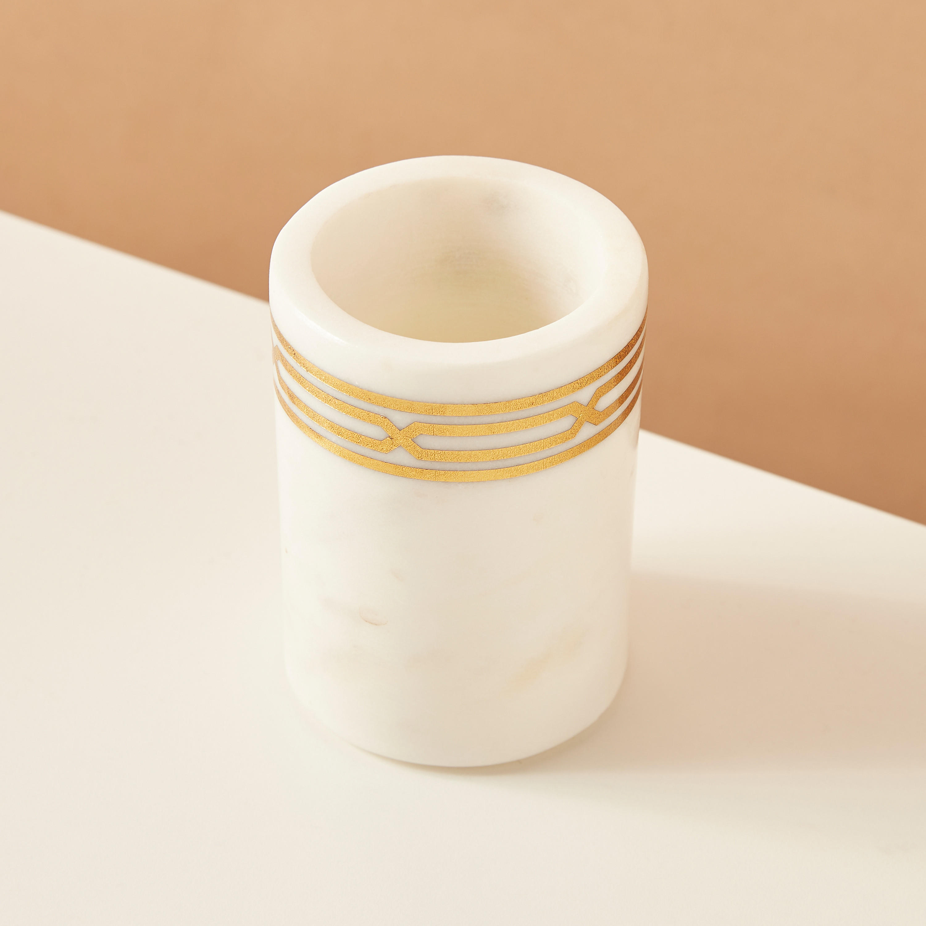 Gia Como Marble Tumbler-household-bathandlaundry-bathaccessories-toothbrushholdersandtumblers-image-3