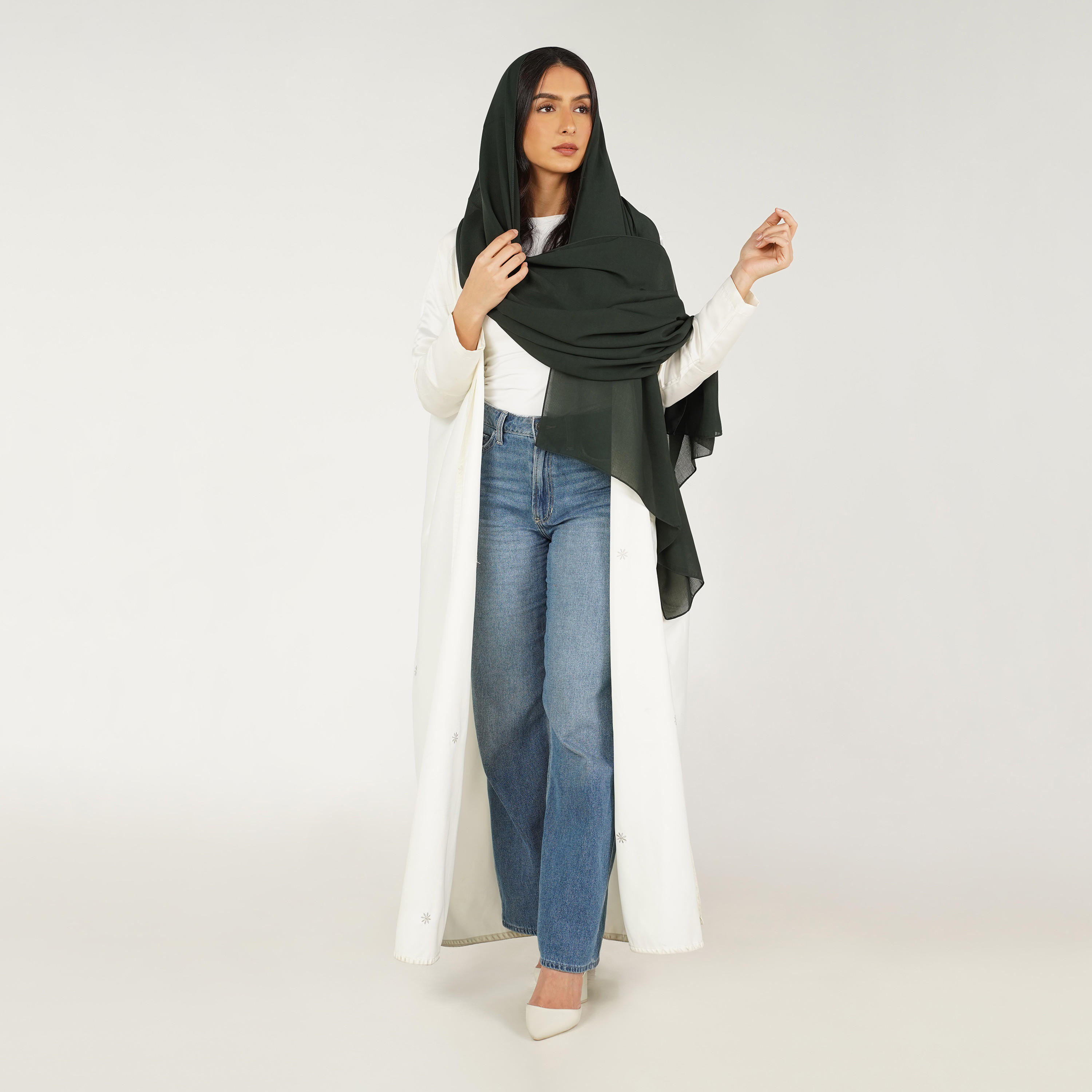 Zora Solid Hijabs -women-arabicclothing-headscarf-hijab-image-2
