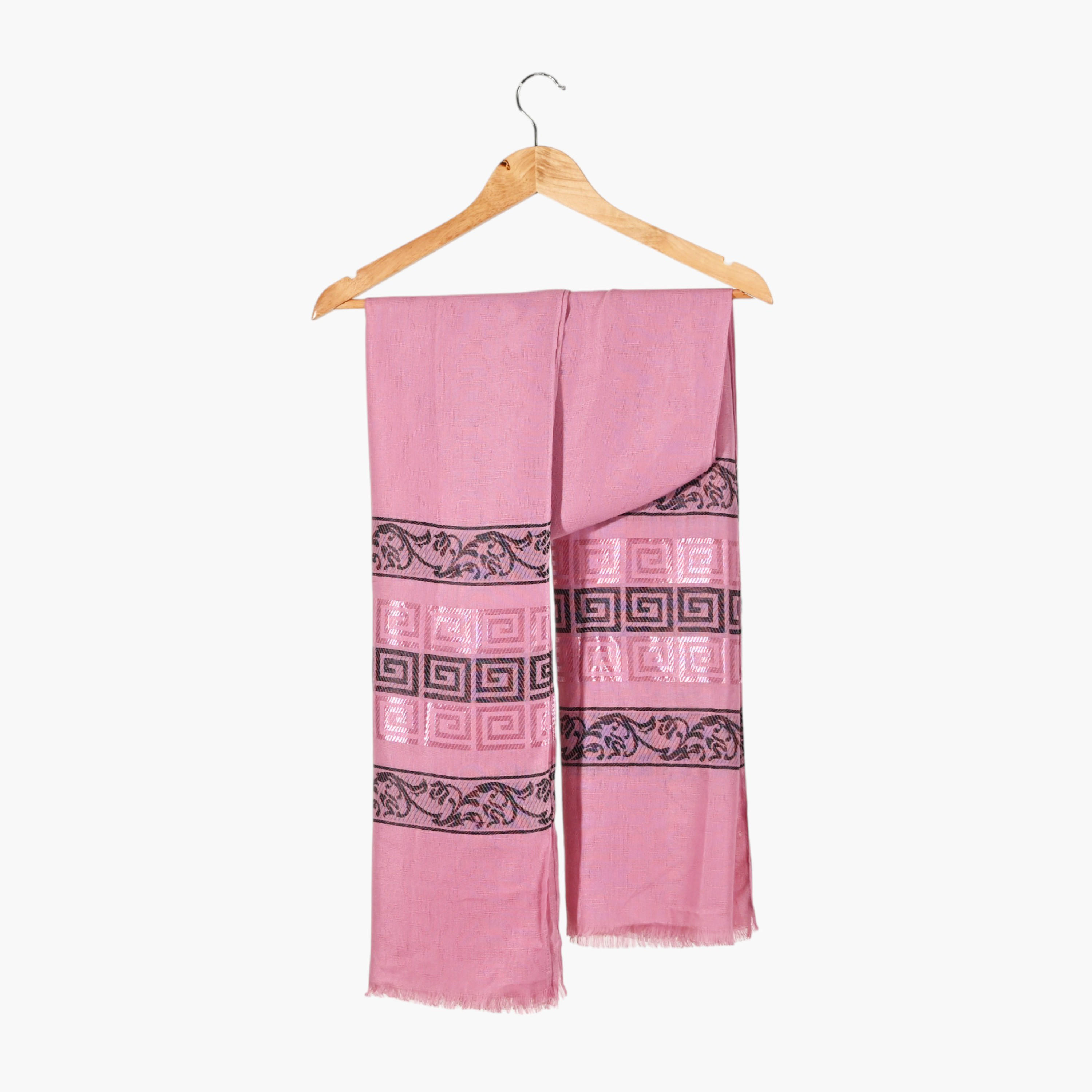 Zora Embroidered Pashmina Hijabs  with Frayed Hem-women-clothingaccessories-scarves-image-1