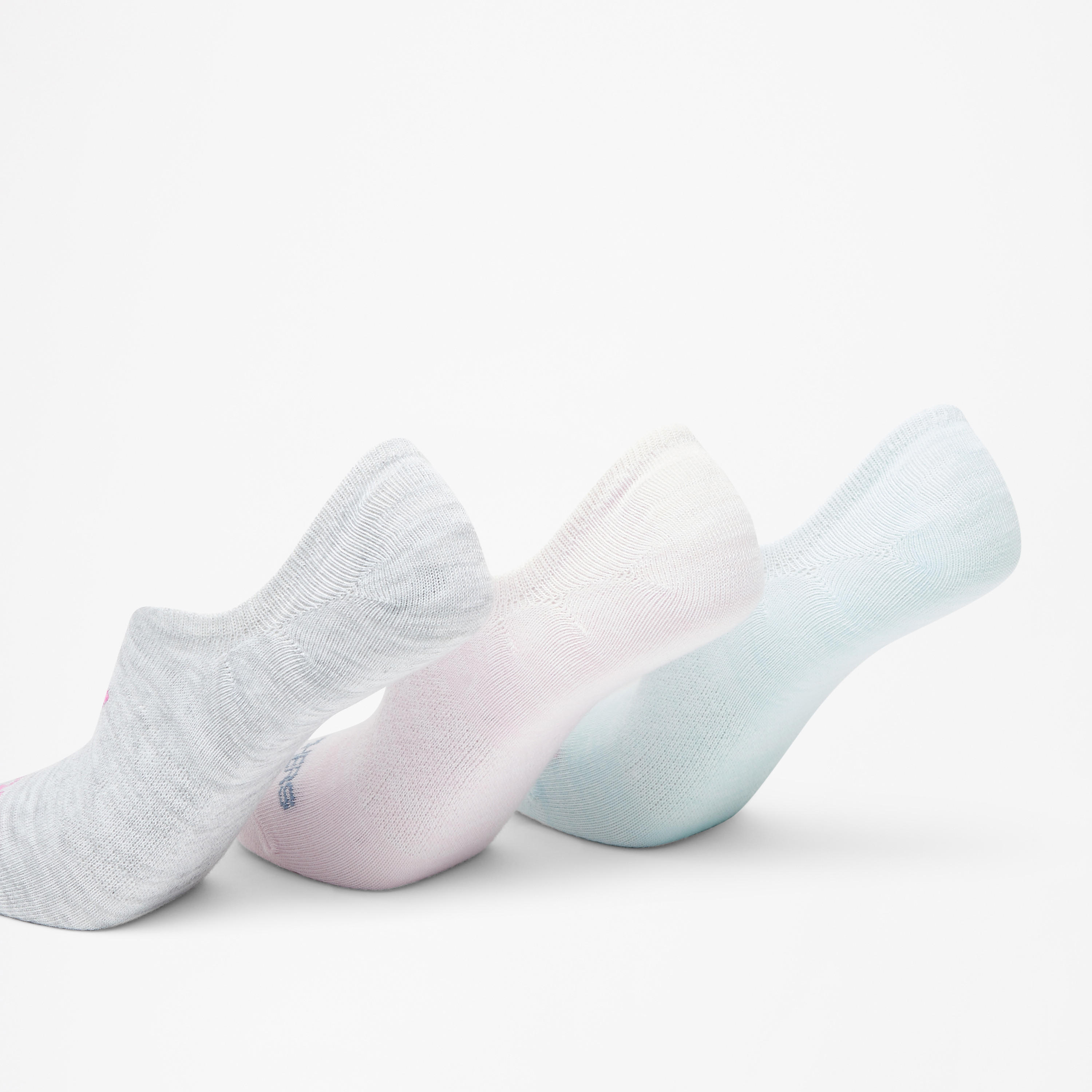 Skechers Textured No Show Socks - Set of 3-women-socksandstockings-image-3