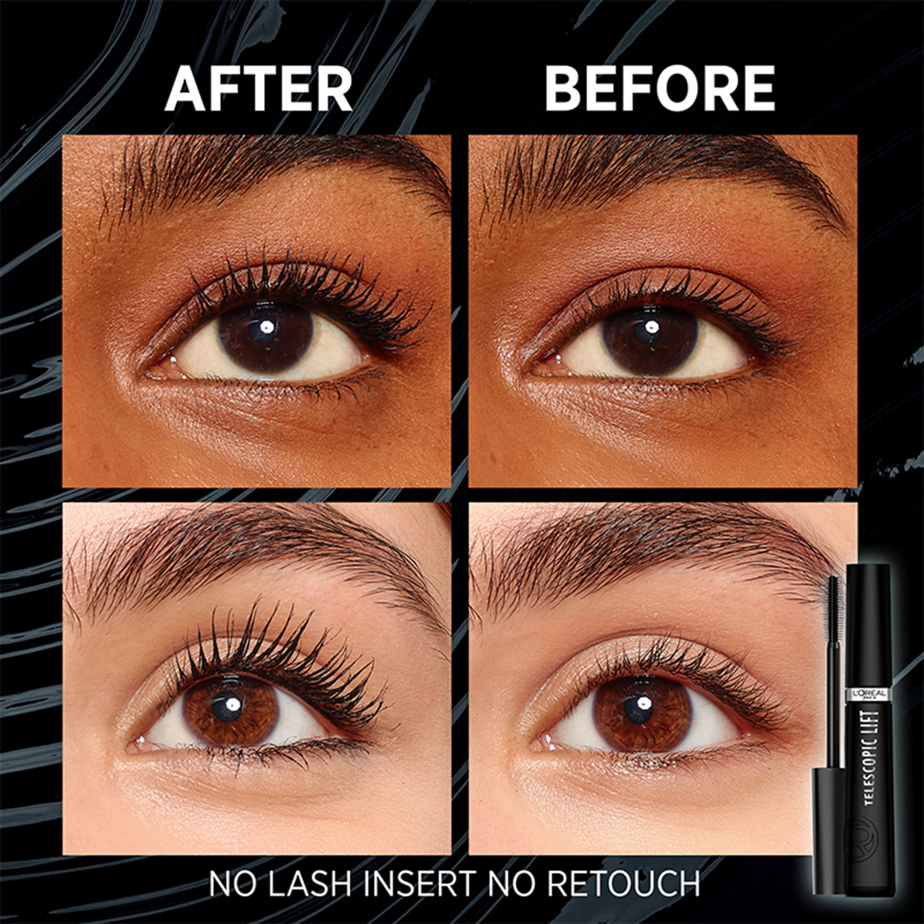ماسكارا تلسكوبيك ليفت من لوريال باريس - 9.4 مل-beautyandpersonalcare-makeup-eyes-mascaras-image-2