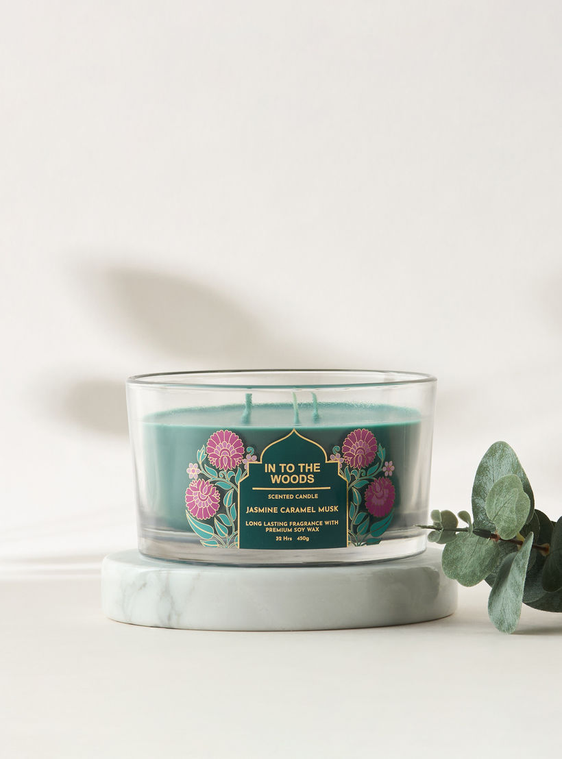 Scent.d Fresh Cotton 3-Wick Jar Candle - 450 gms-household-homefragrance-candles-image-1