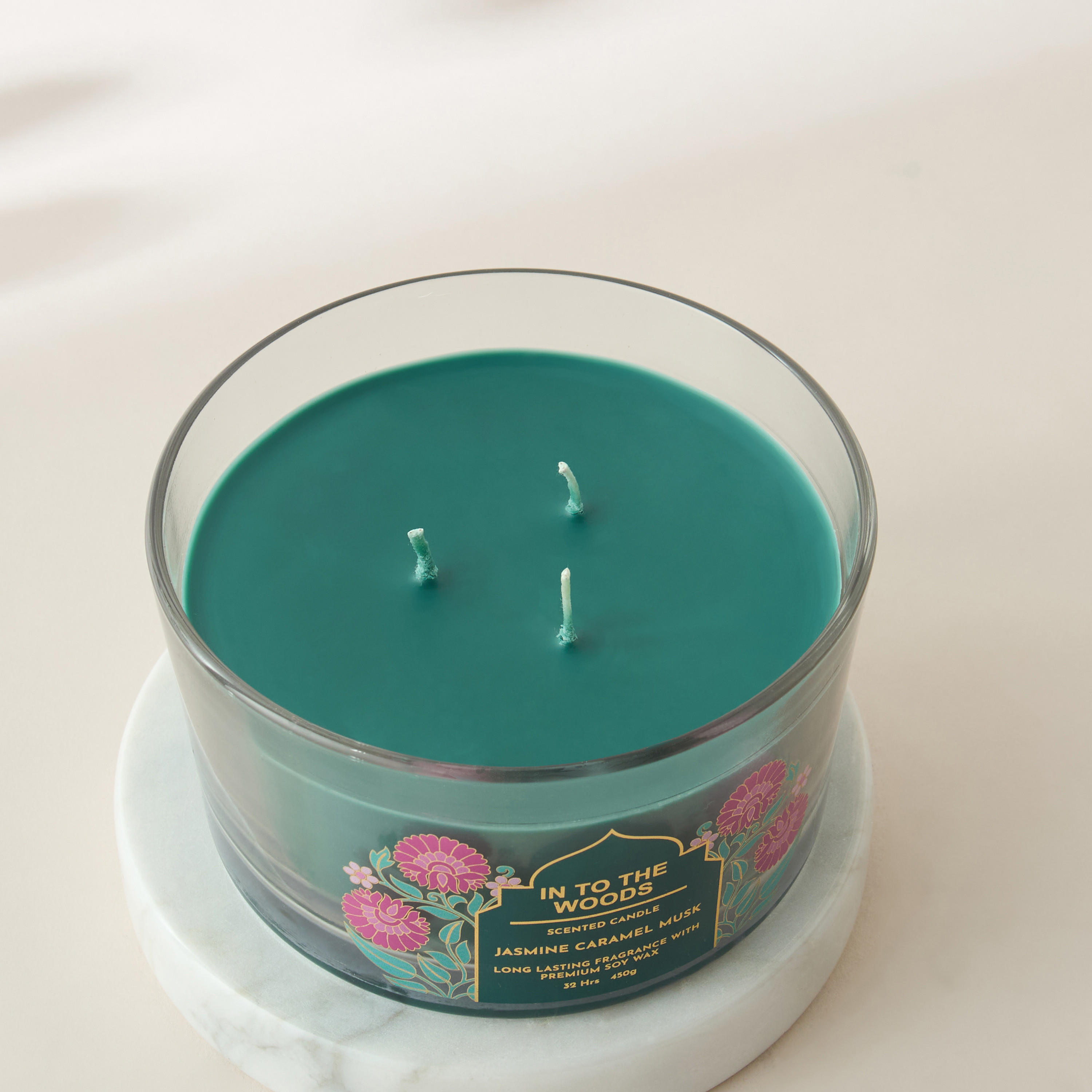 Scent.d Fresh Cotton 3-Wick Jar Candle - 450 gms-household-homefragrance-candles-image-3