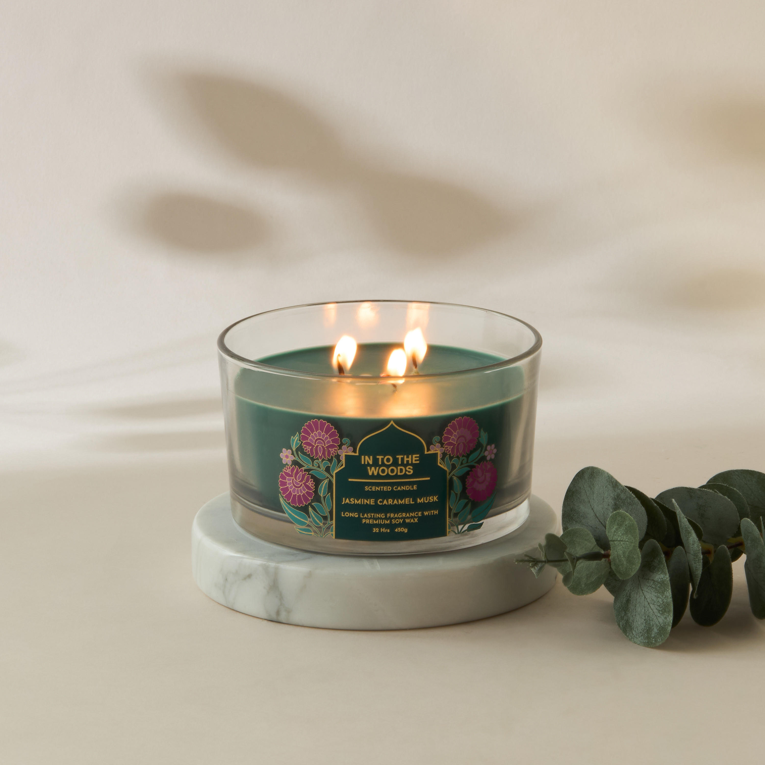 Scent.d Fresh Cotton 3-Wick Jar Candle - 450 gms-household-homefragrance-candles-image-4