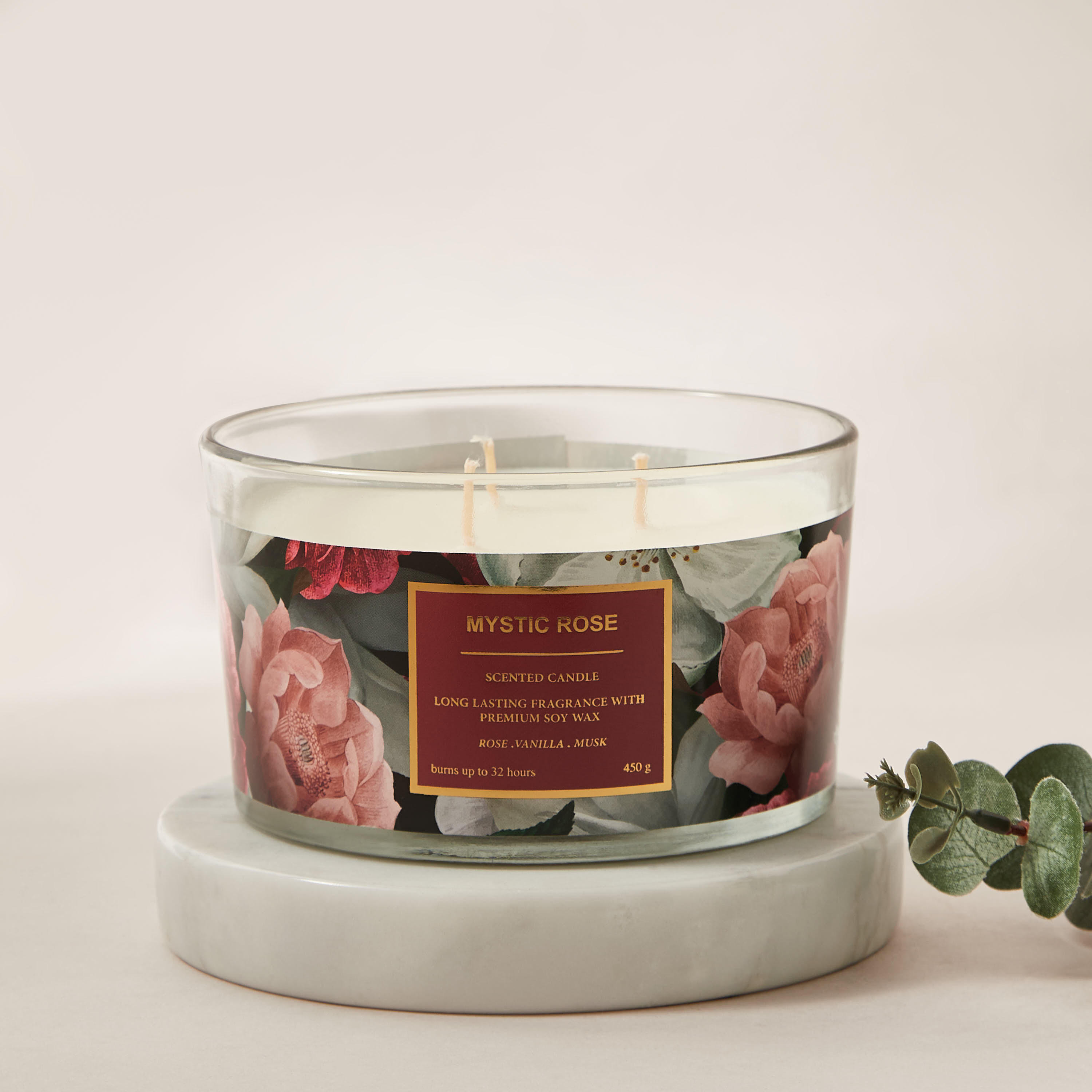 Scent.d Fresh Cotton 3-Wick Jar Candle - 450 gms-household-homefragrance-candles-image-1