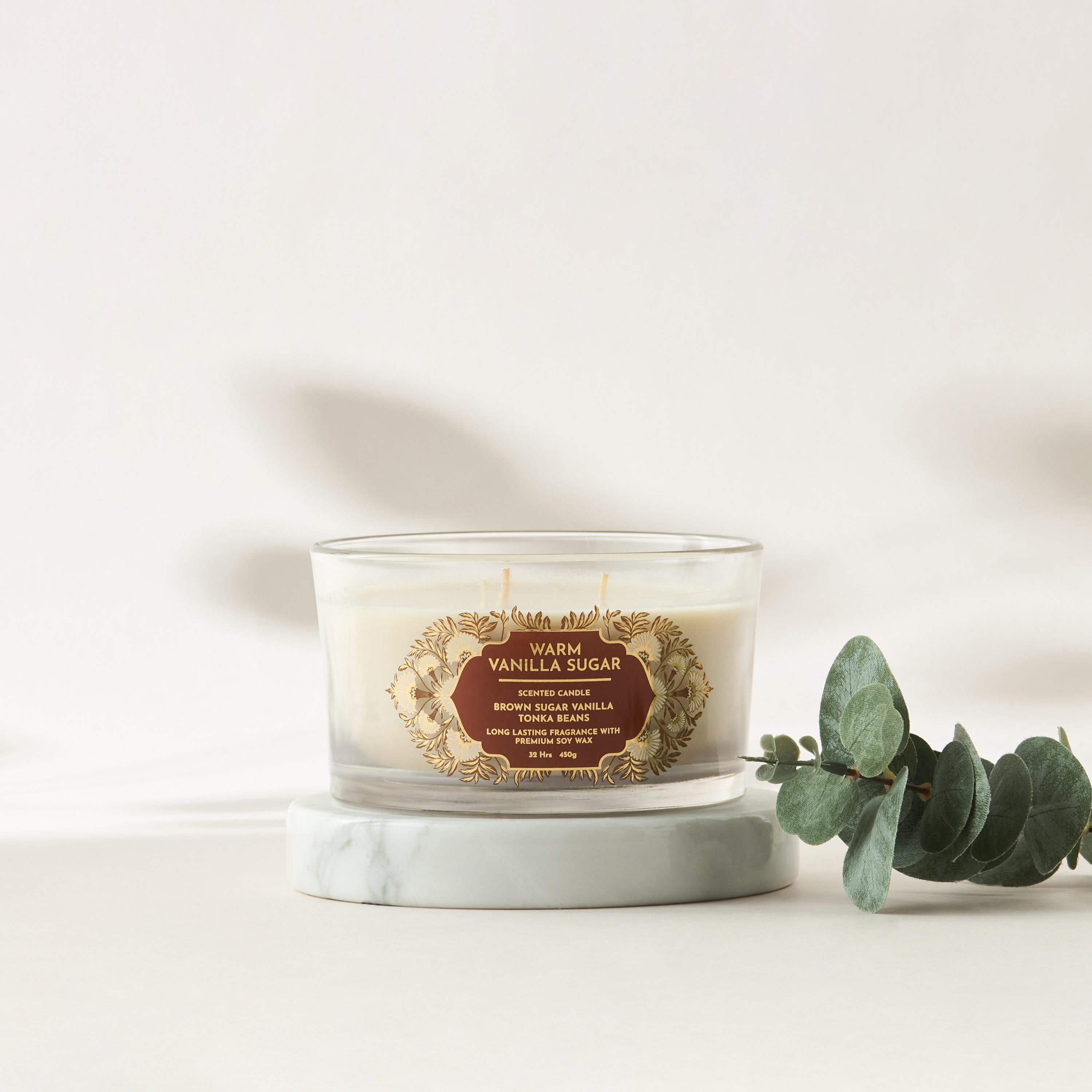 Scent.d Fresh Cotton 3-Wick Jar Candle - 450 gms-household-homefragrance-candles-image-1