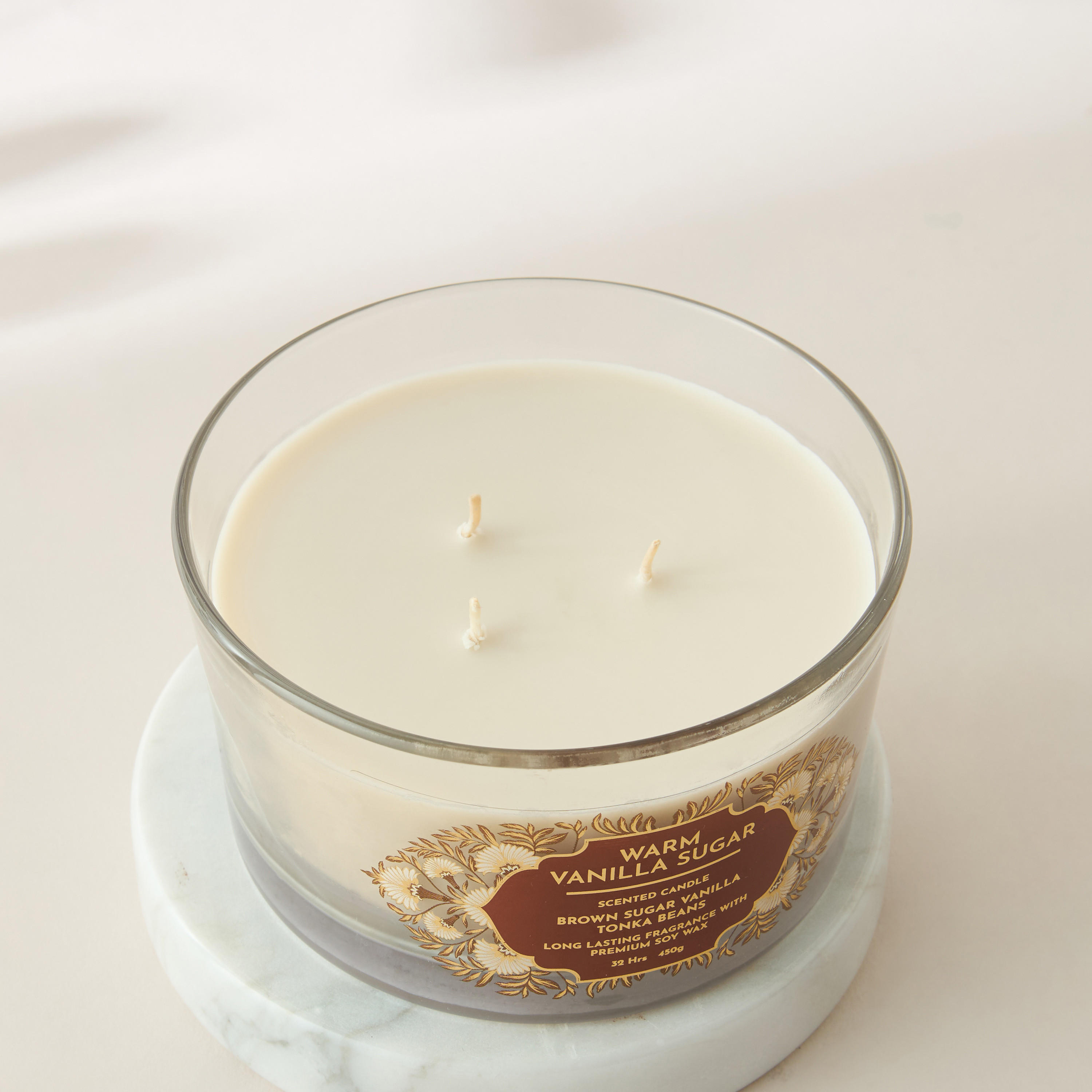 Scent.d Fresh Cotton 3-Wick Jar Candle - 450 gms-household-homefragrance-candles-image-3