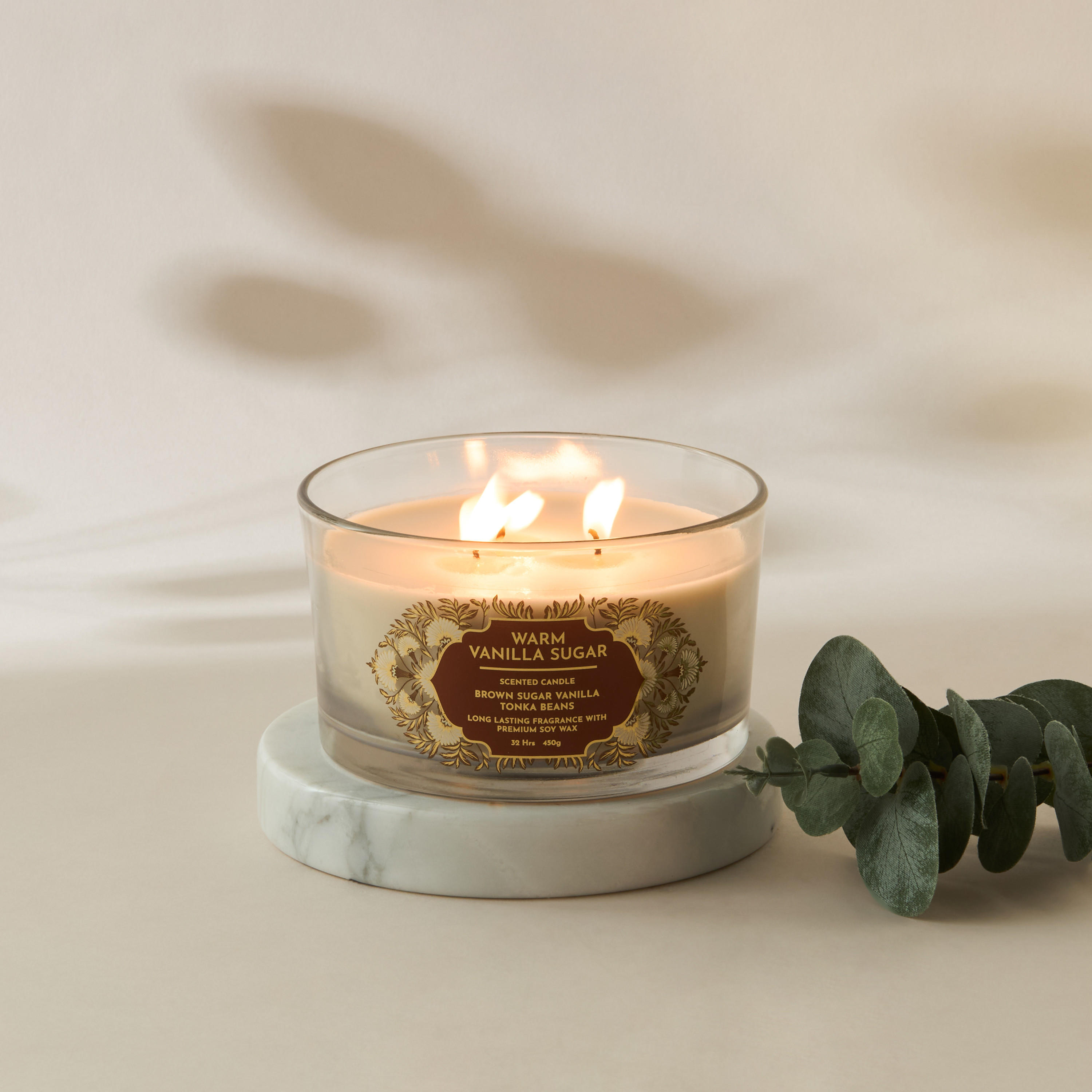 Scent.d Fresh Cotton 3-Wick Jar Candle - 450 gms-household-homefragrance-candles-image-4