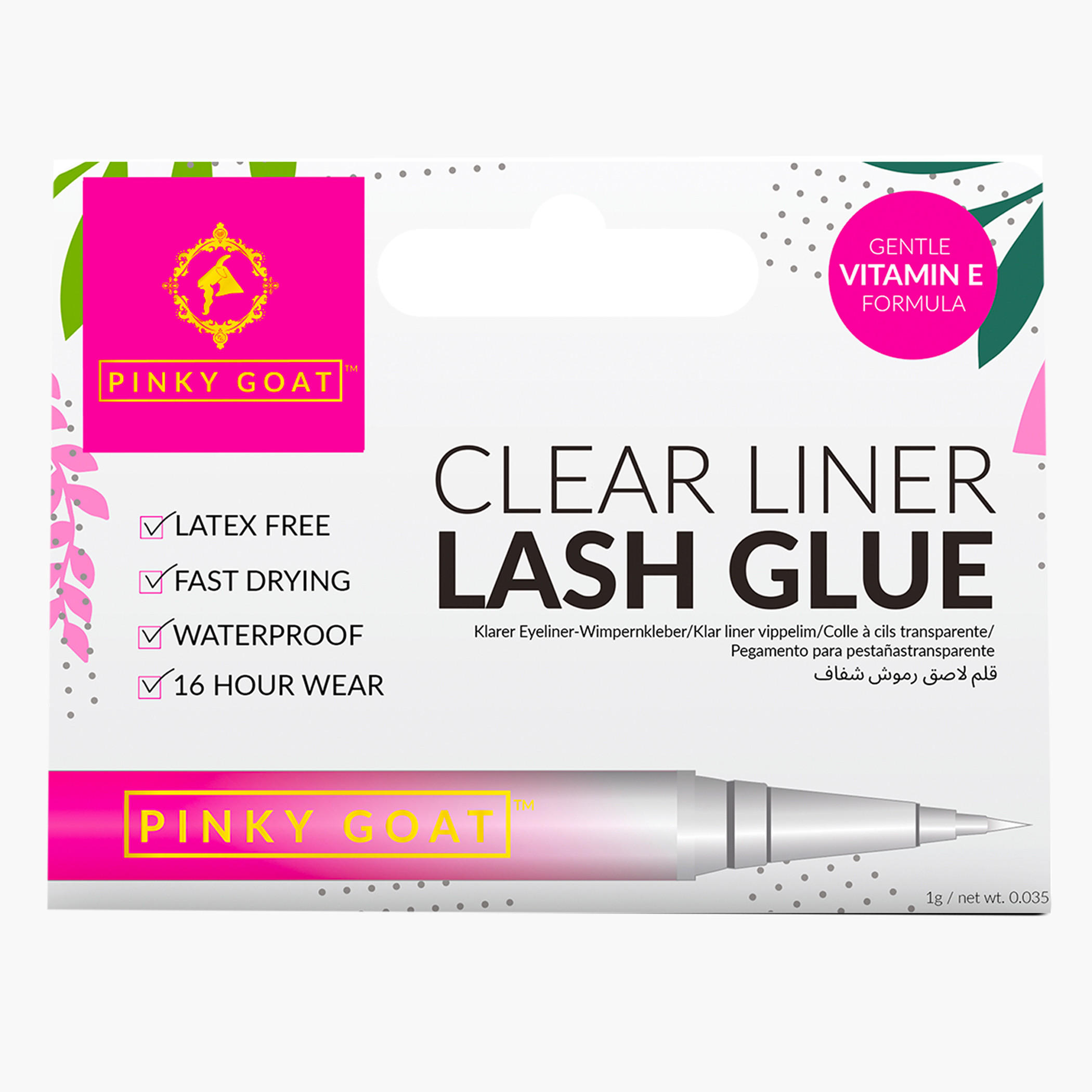 غراء تحديد الرموش شفاف من بينكي جوت - 1 جرام-beautyandpersonalcare-makeup-eyes-falselashes-image-1