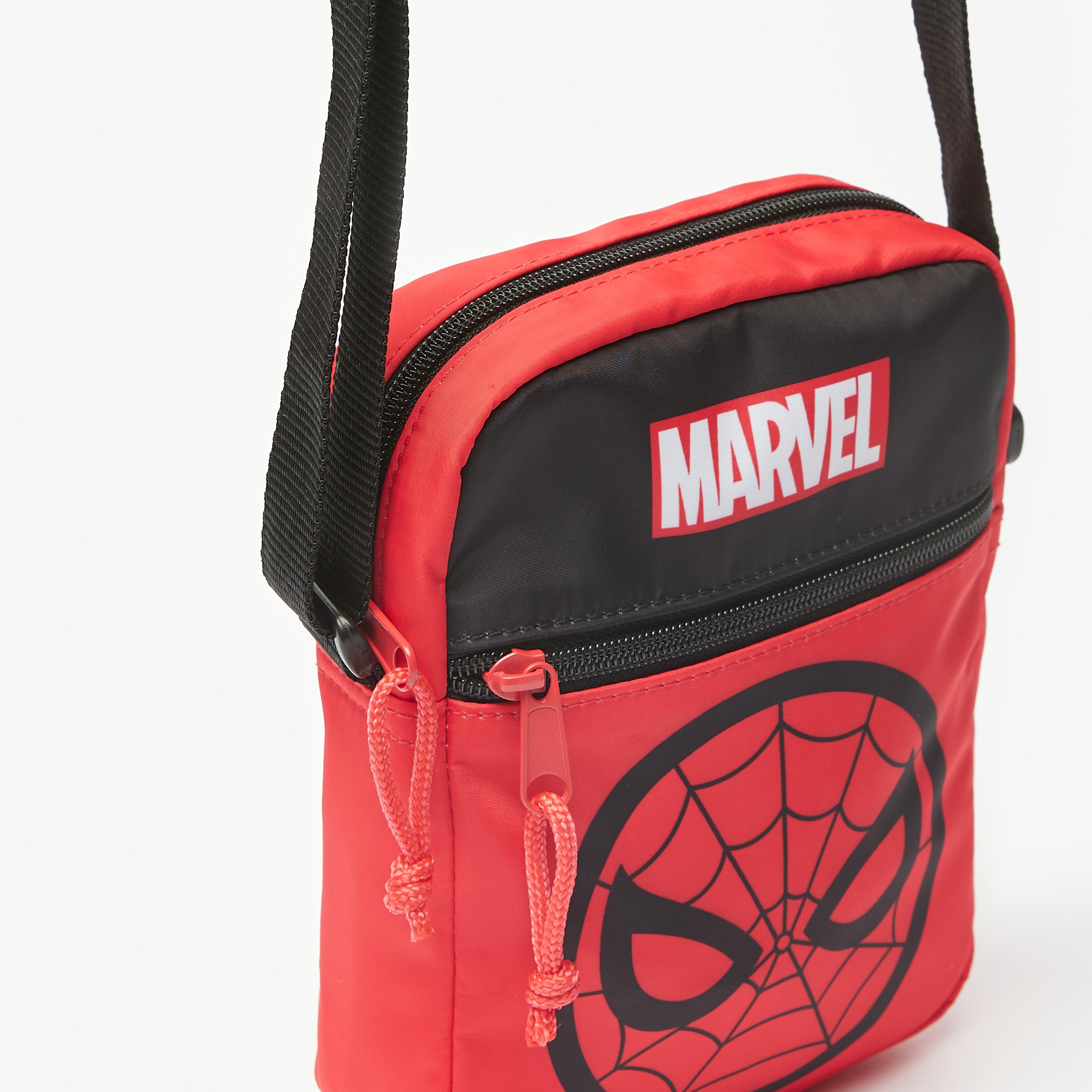 Marvel Spider-Man Print Crossbody Bag with Adjustable Strap-school-stationery-accessories-image-3