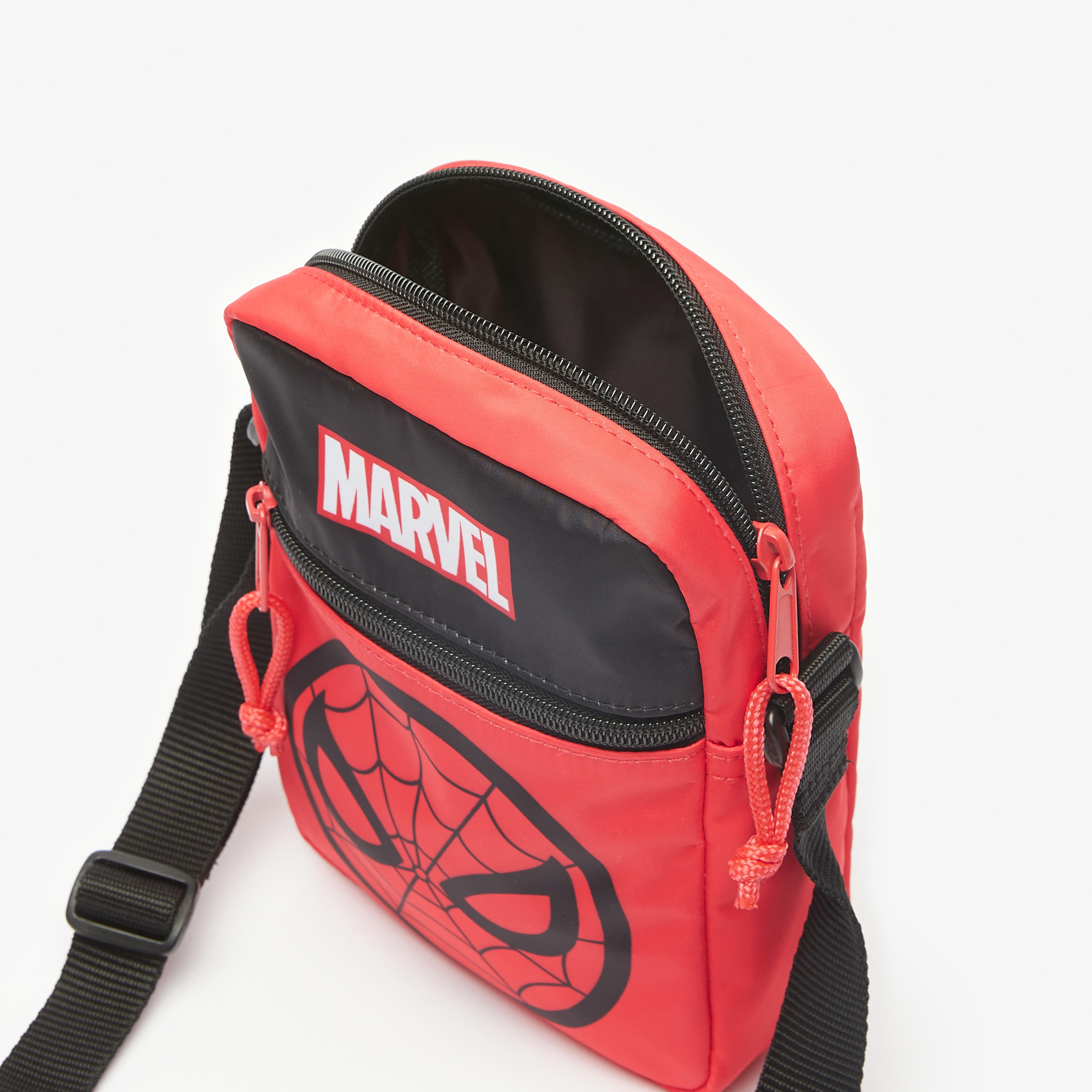 Marvel Spider-Man Print Crossbody Bag with Adjustable Strap-school-stationery-accessories-image-4
