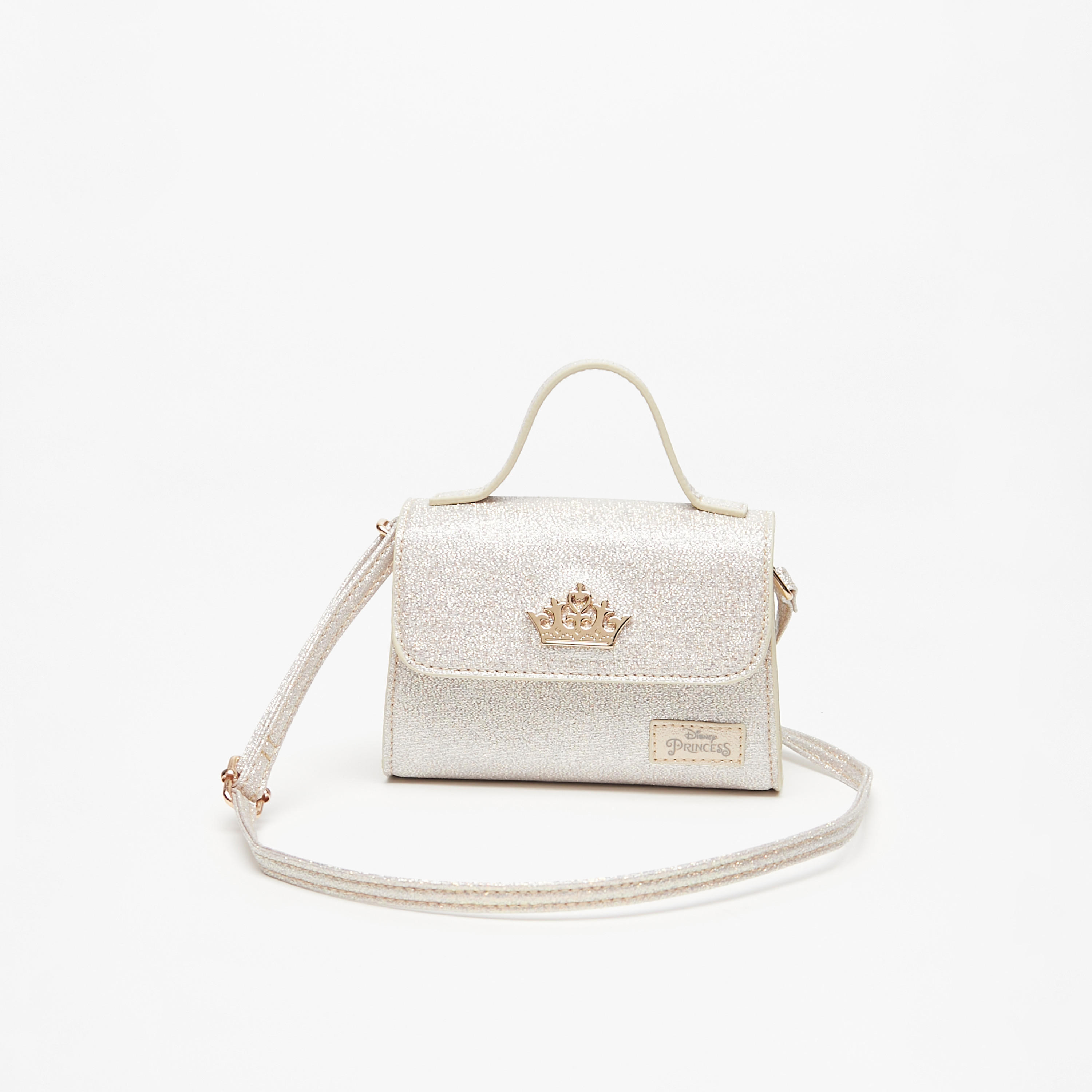 Disney Textured Satchel Bag with Handle and Magnetic Closure-girls-accessories-bags-image-1