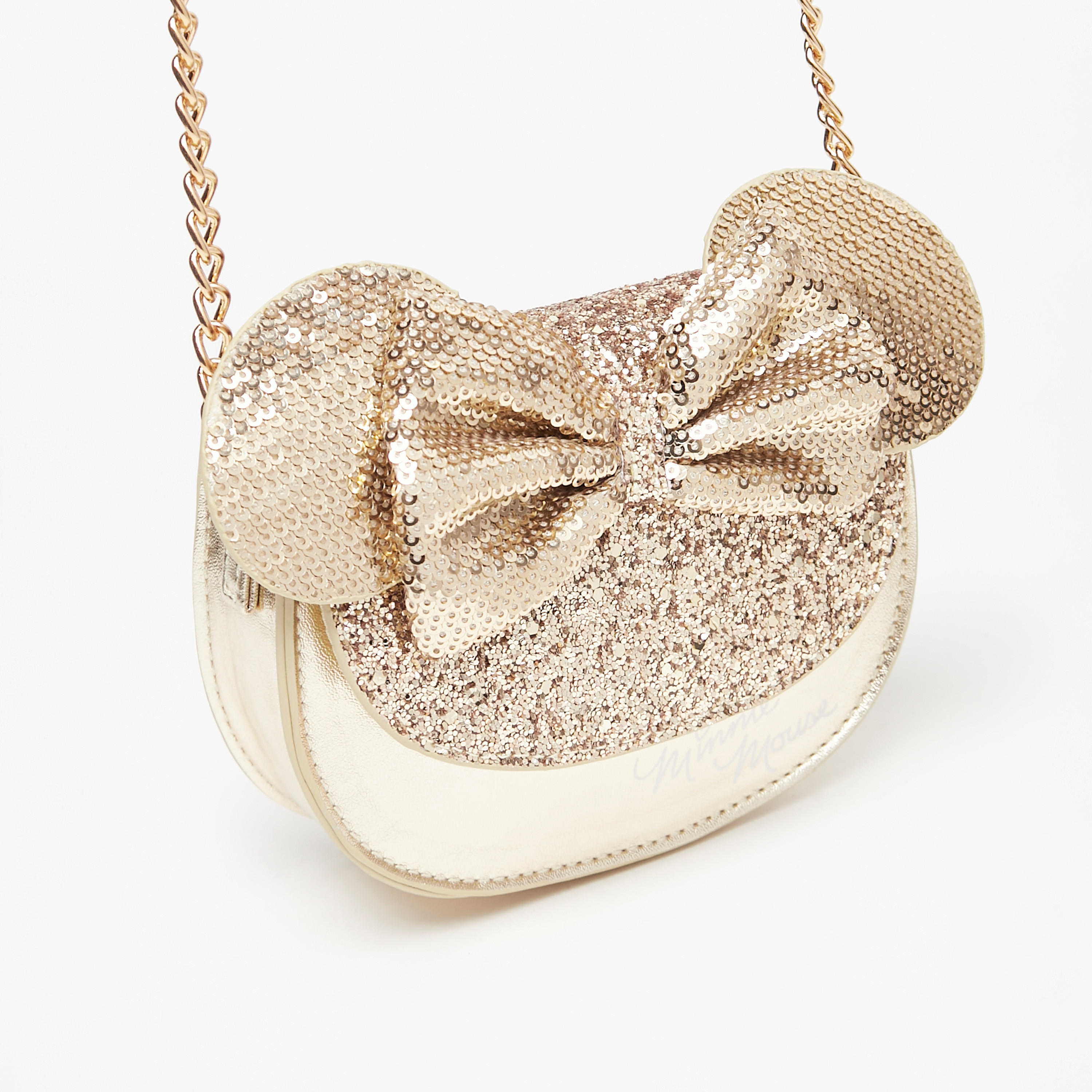شنطة كروس بودي بزينة ترتر وأذن وفيونكة من ديزني-girls-accessories-bags-image-3
