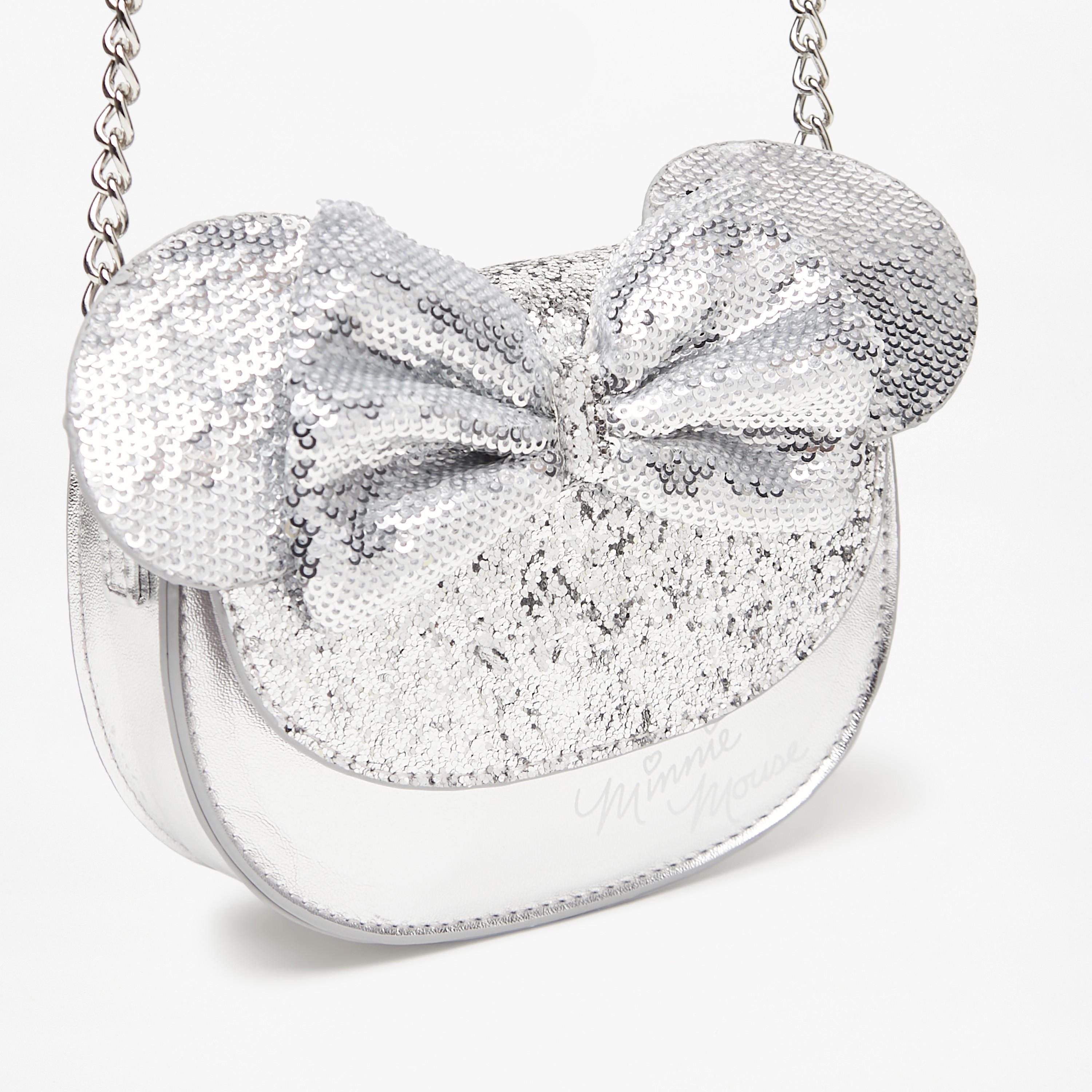 شنطة كروس بودي بزينة ترتر وأذن وفيونكة من ديزني-girls-accessories-bags-image-7