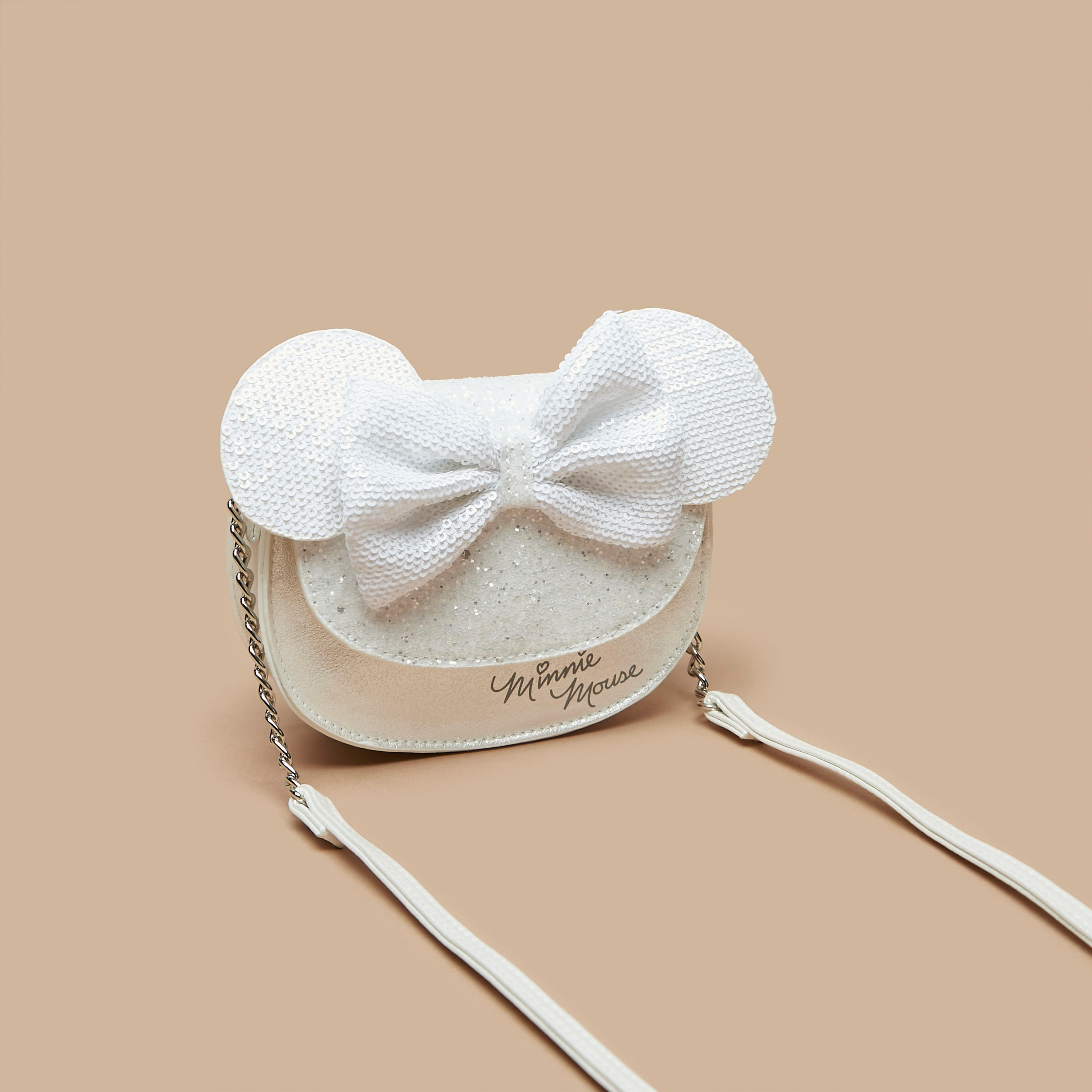 شنطة كروس بودي بزينة ترتر وأذن وفيونكة من ديزني-girls-accessories-bags-image-10