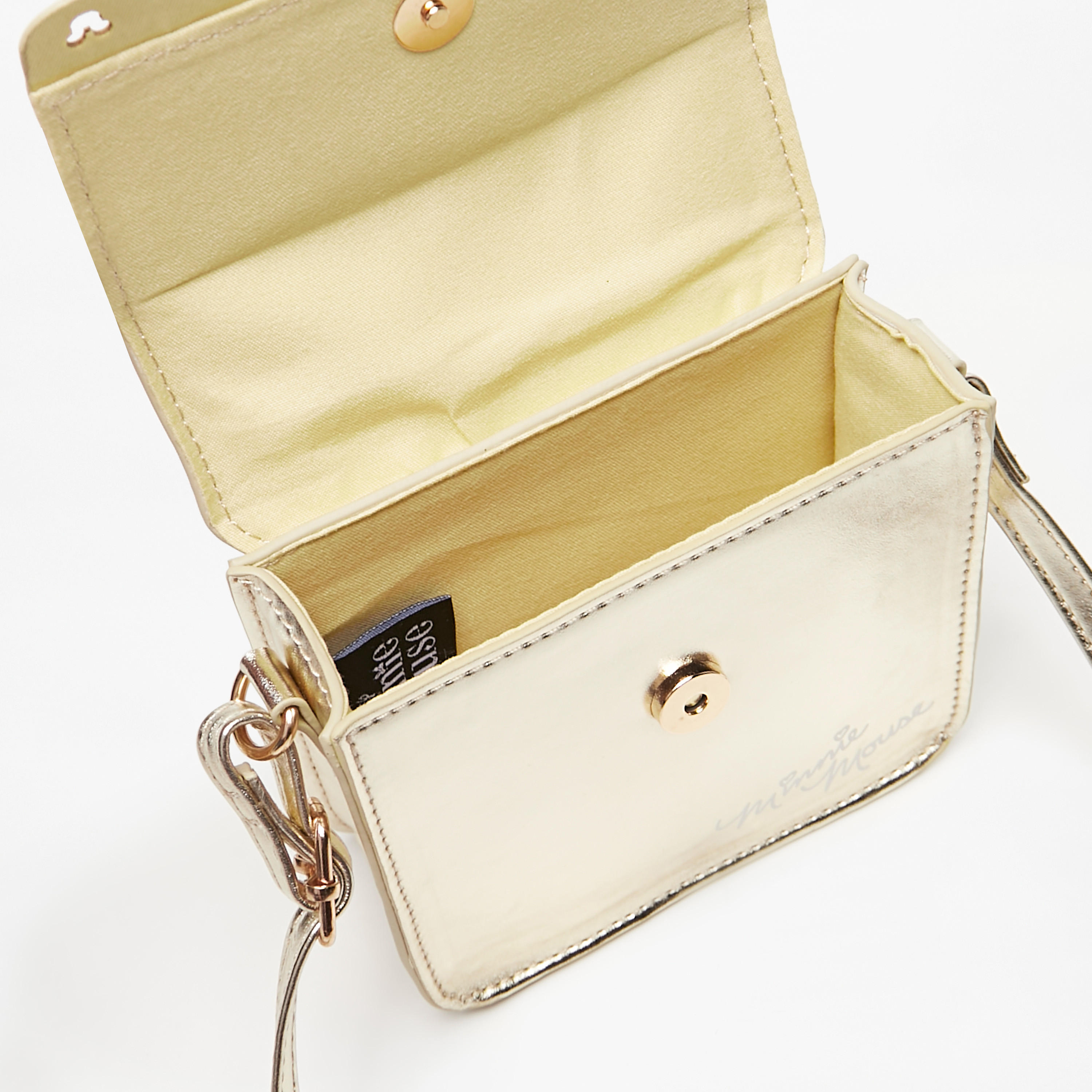شنطة كروس بودي سادة بحزام قابل للتعديل وفيونكة من ديزني-girls-accessories-bags-image-4