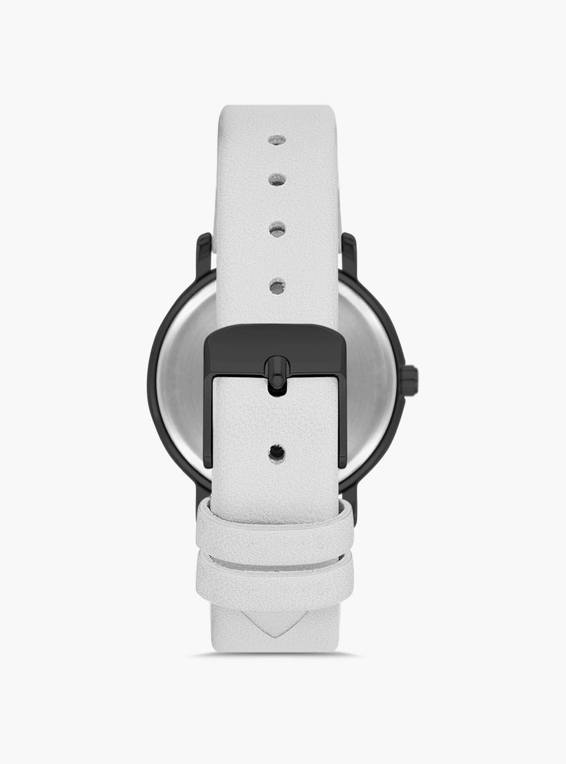 Omax White Leather Strap Analog Wristwatch - 00ZEC004BW03 | 32 MM-women-watchesandjewellery-watches-image-3