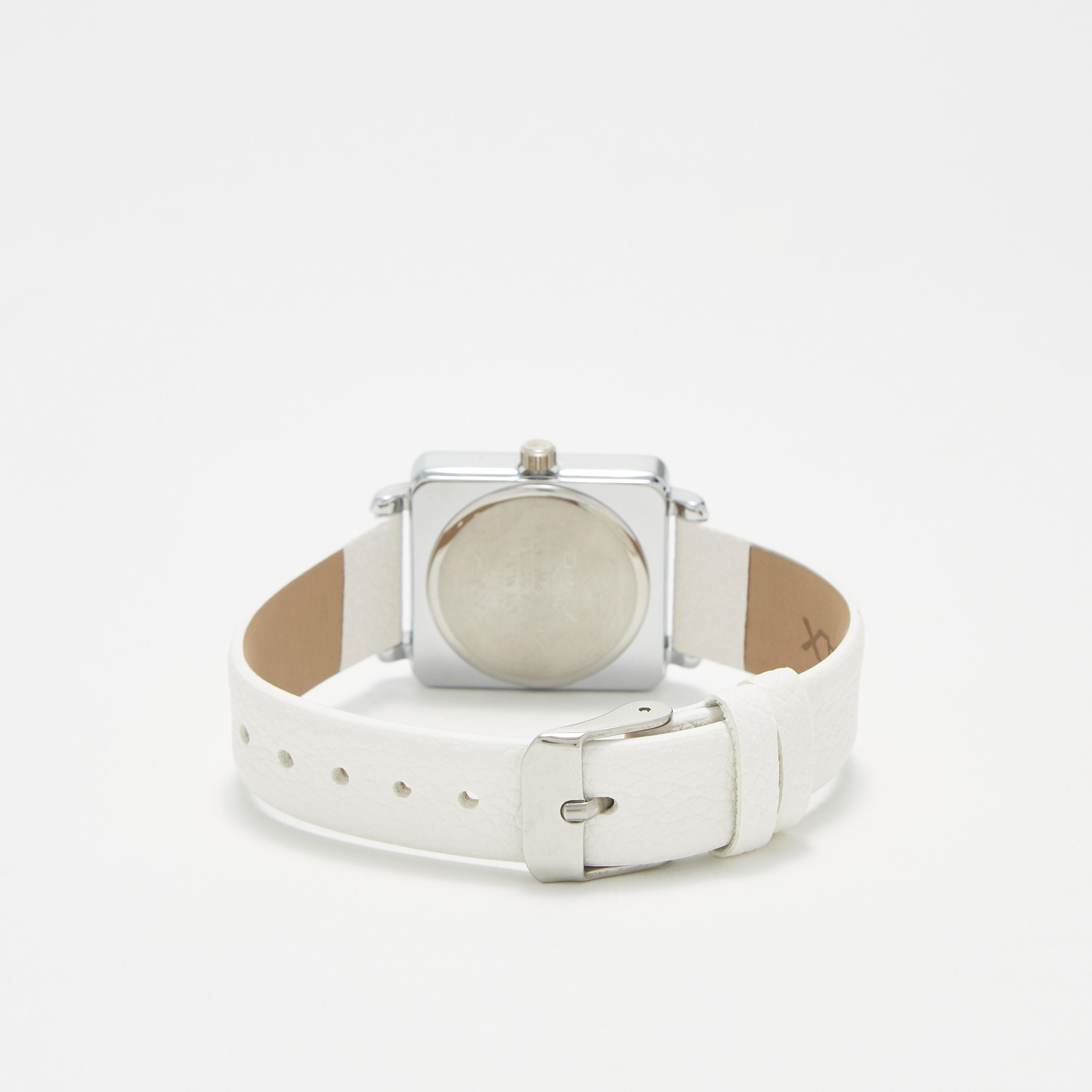 Omax White Leather Strap Analog Wristwatch - 00ZES002IW13-women-watchesandjewellery-watches-image-3