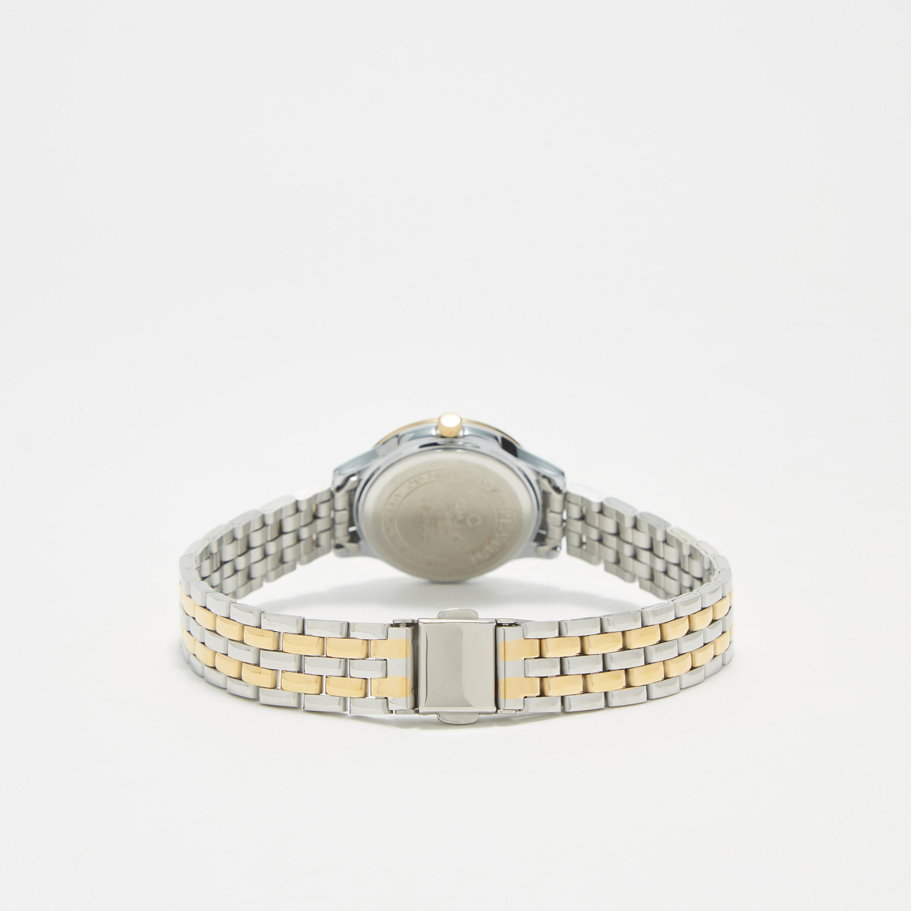 ساعة يد تناظرية فضية وذهبية بسوار ستانلس ستيل للنساء من أوماكس - 00JSB002N008-women-watchesandjewellery-watches-image-3