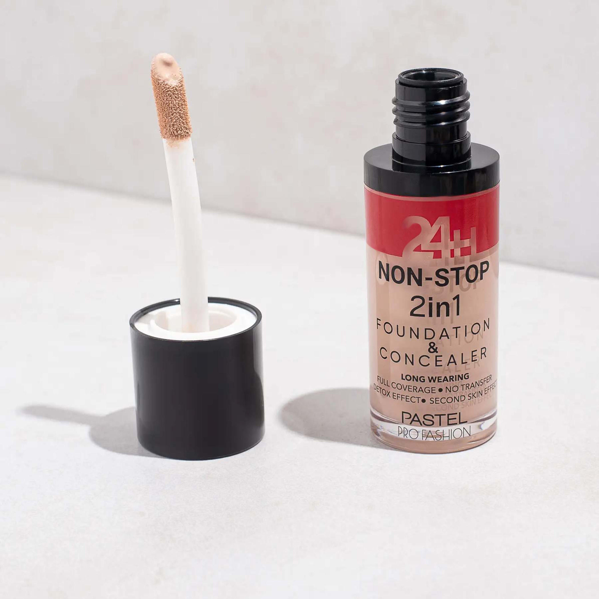 كريم أساس وكونسيلر 2 في 1 نون ستوب 24 ساعة من باستيل-beautyandpersonalcare-makeup-face-foundations-image-5