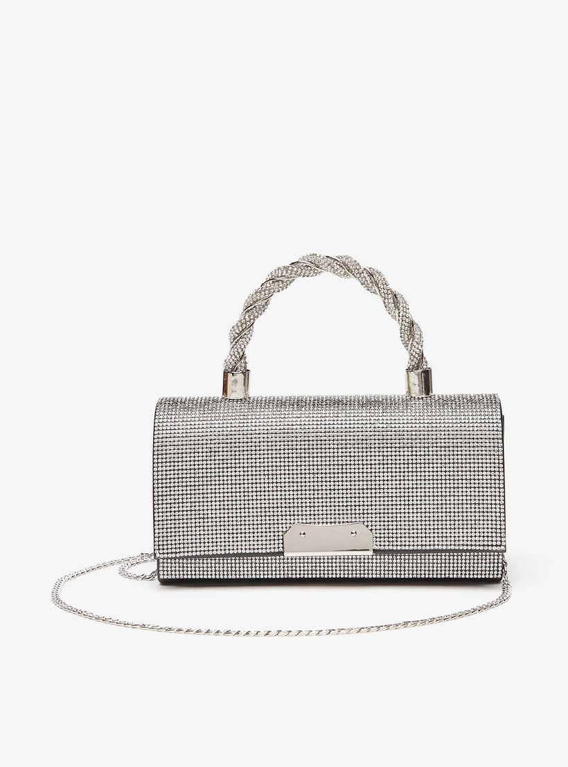 شنطة ساتشيل بمقبض وتزيينات ماسية من سيليست-women-bagsandwallets-handbags-image-1